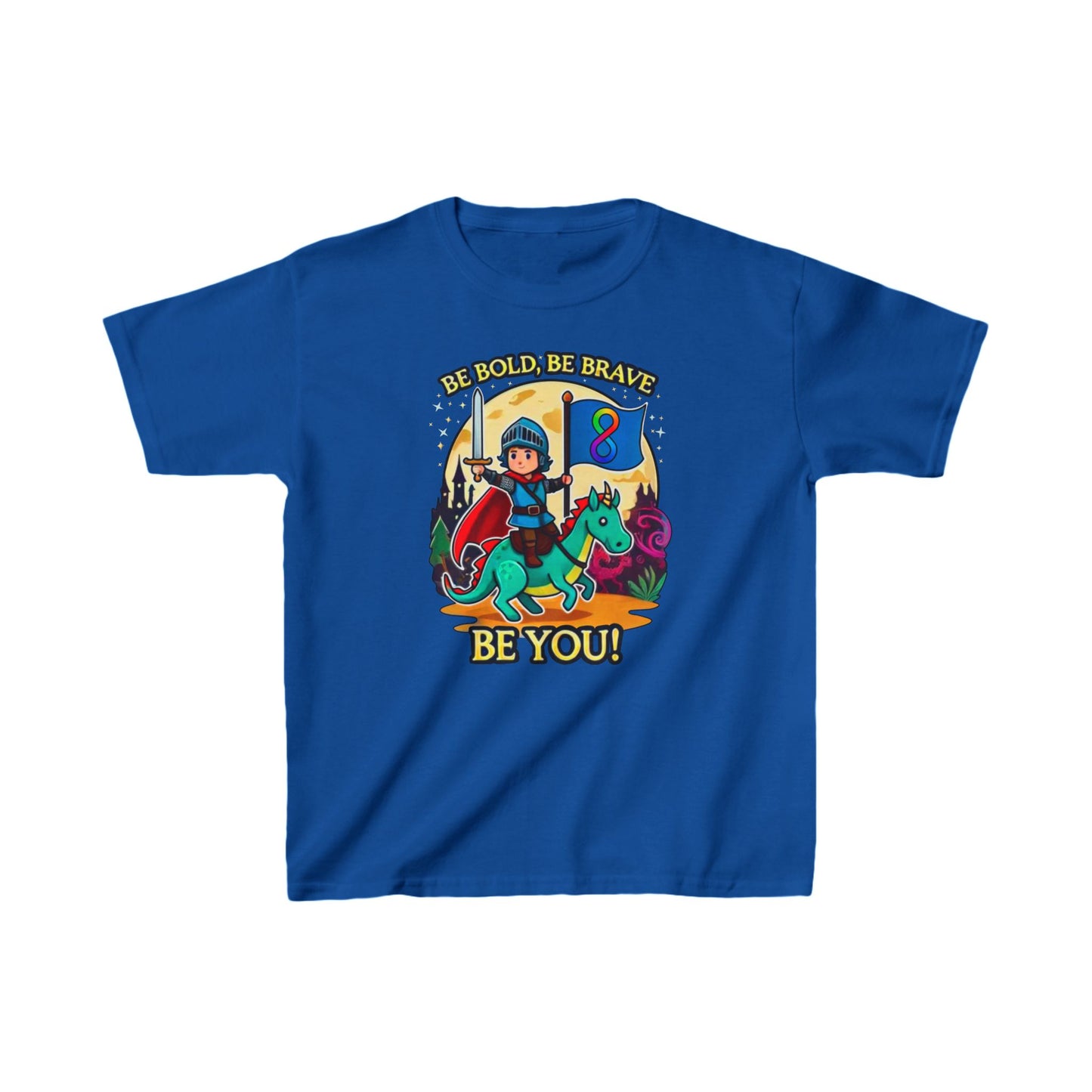 Be Bold, Be Brave, Be You! - Knight - Kids Heavy Cotton™ Tee