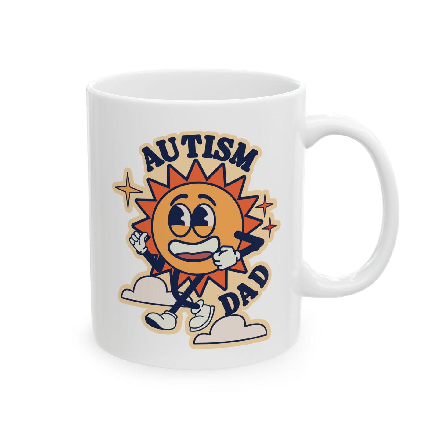 Autism Dad  - Ceramic Mug, (11oz)