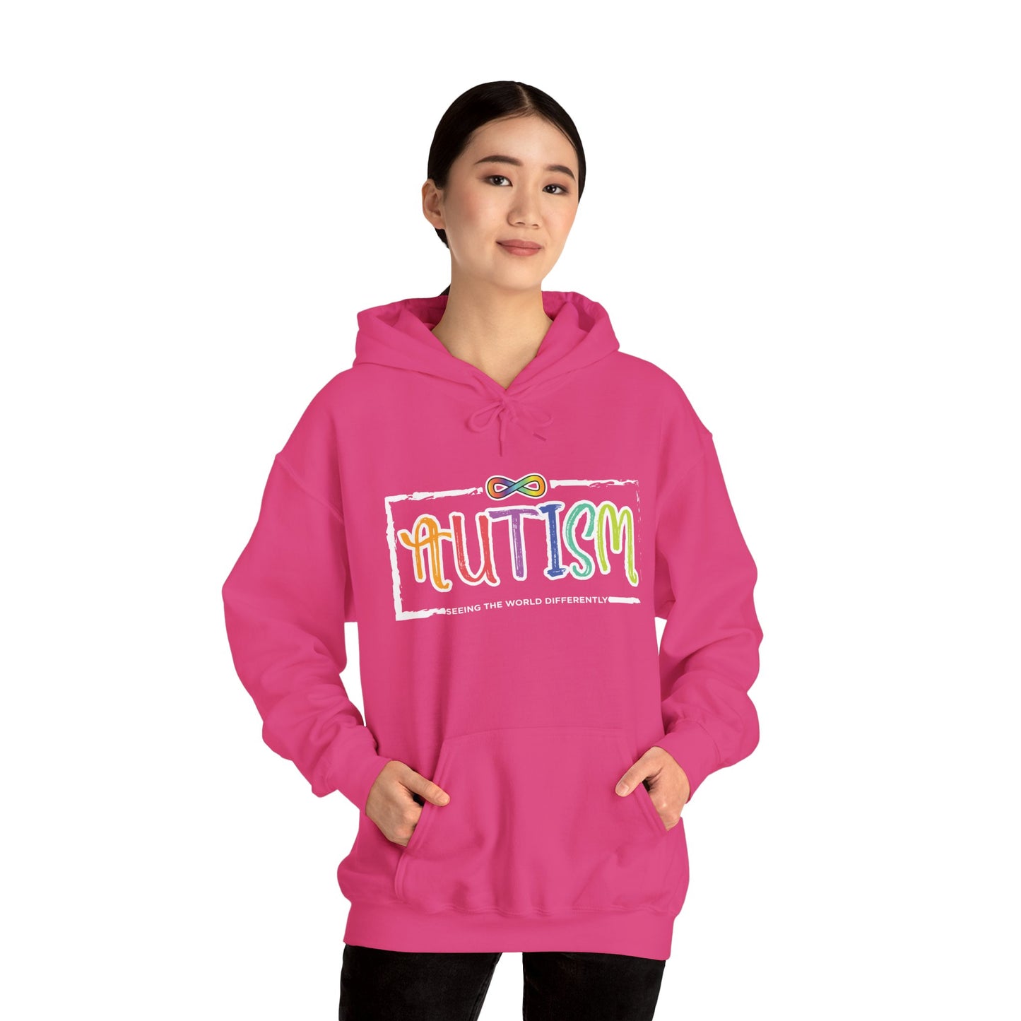 Autism, Seeing The World Differently - Unisex Heavy Blend™ Hooded Sweatshirt