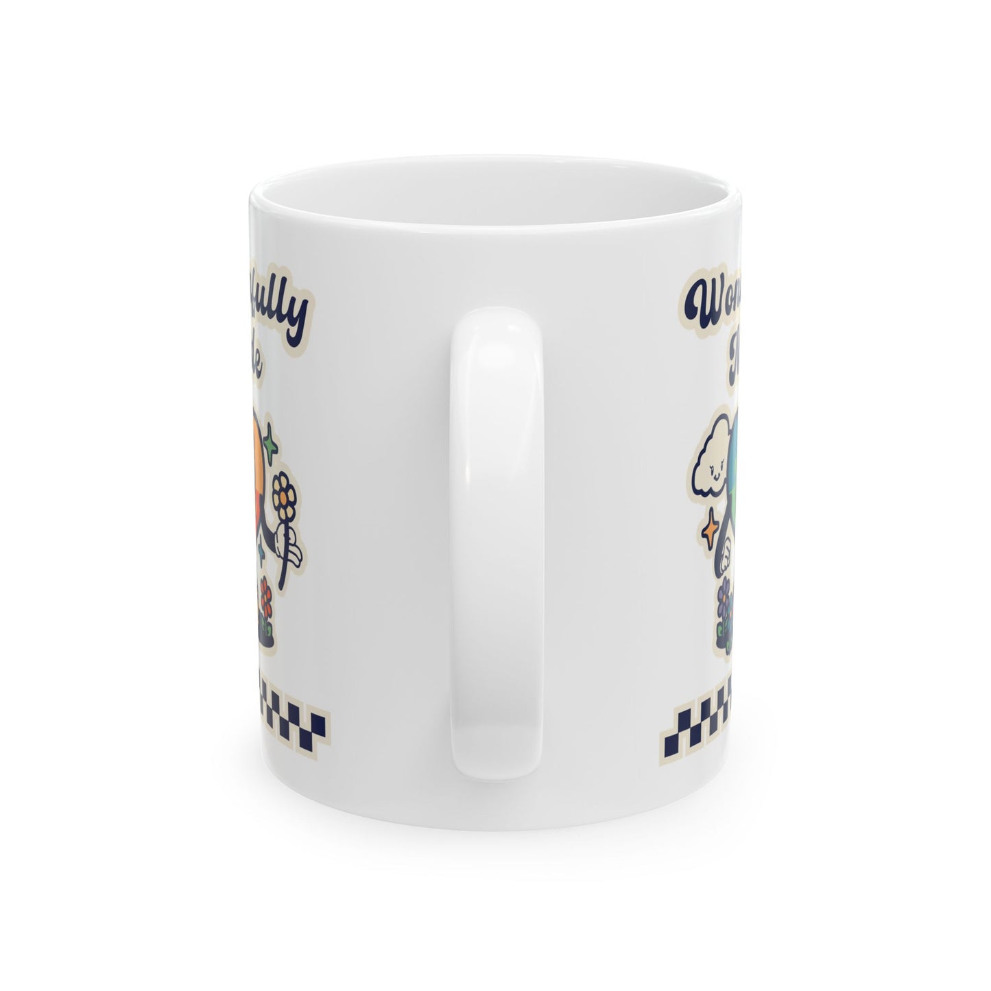 Wonderfully Made - Retro - Ceramic Mug, (11oz, 15oz)