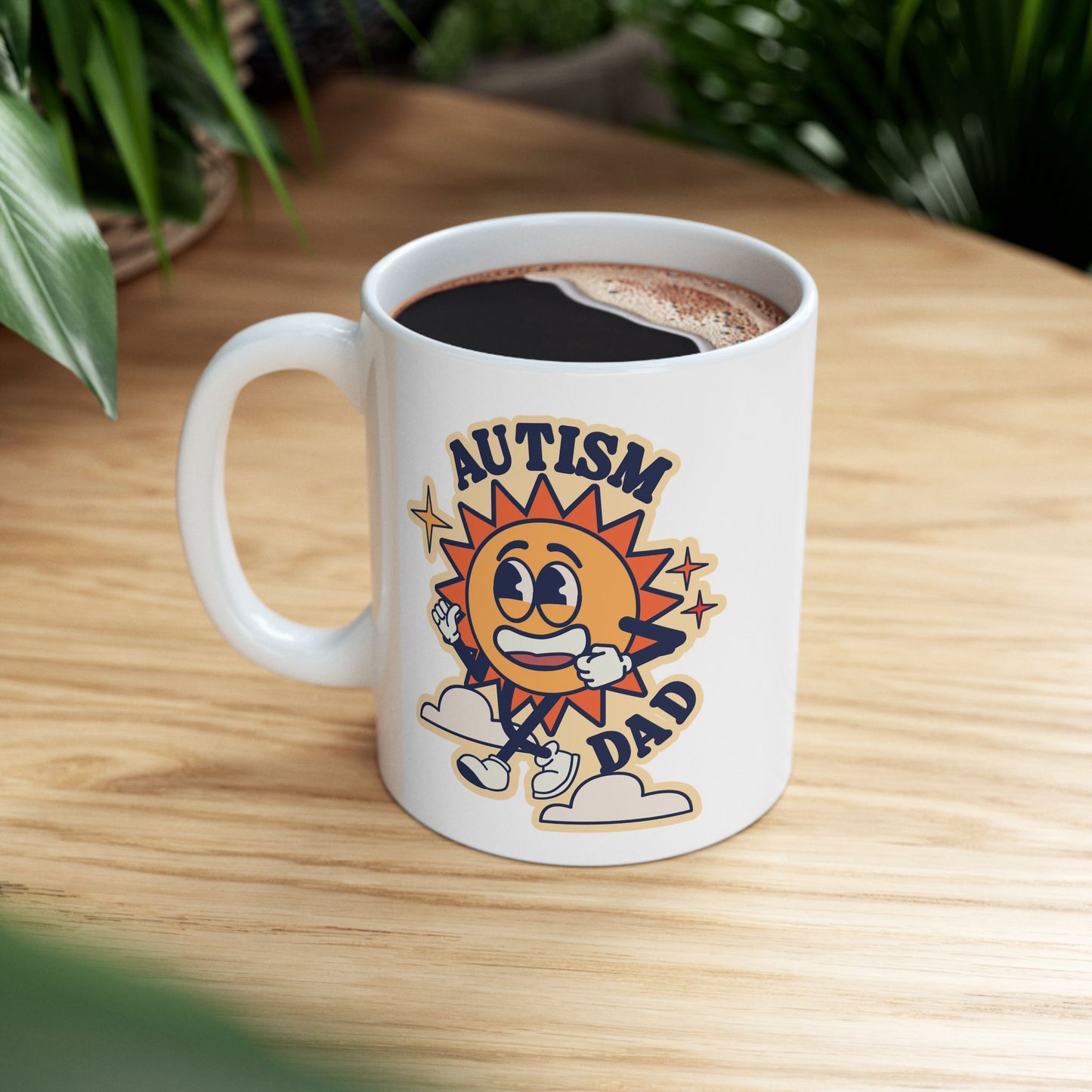 Autism Dad  - Ceramic Mug, (11oz)