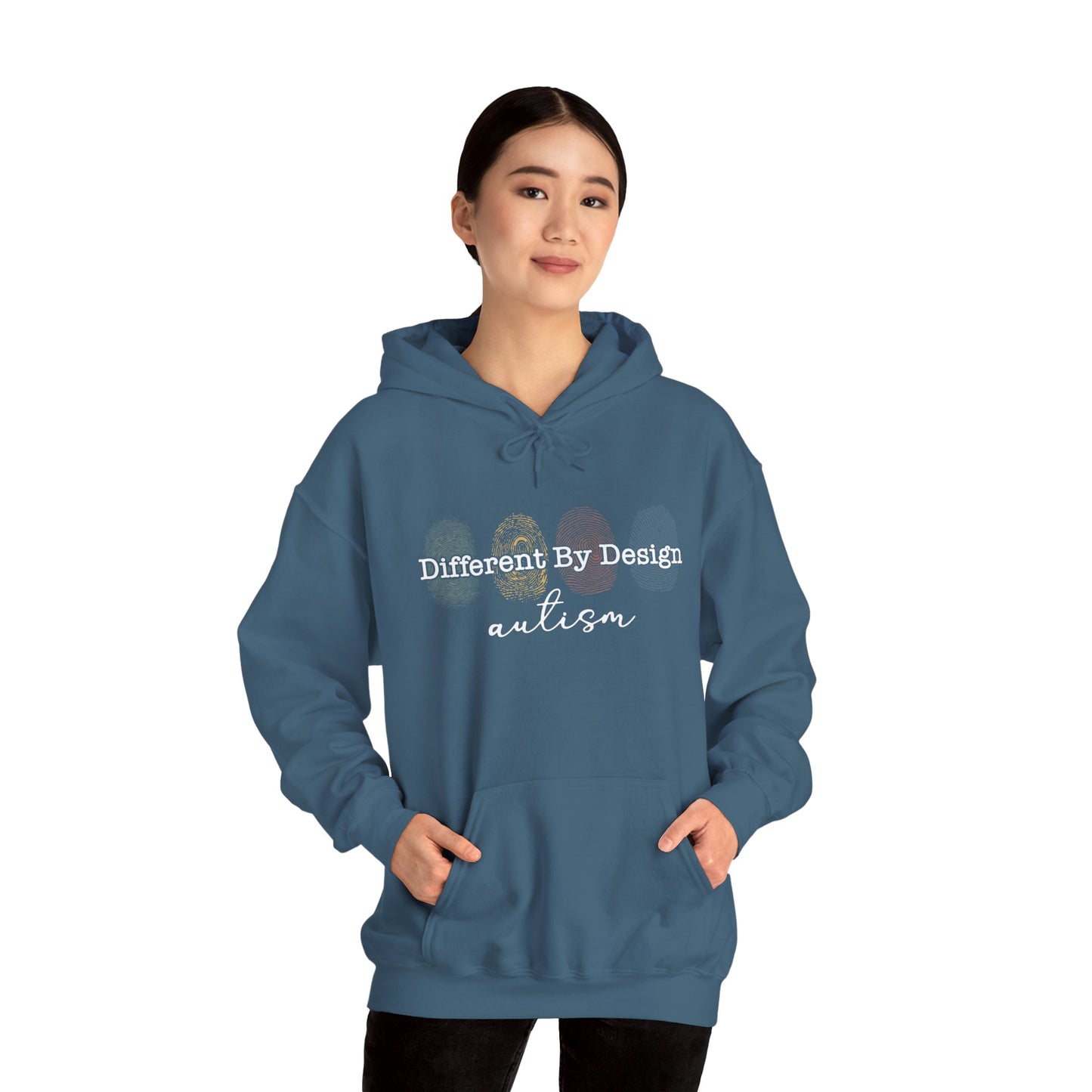 Different By Design, Autism - Unisex Heavy Blend™ Hooded Sweatshirt