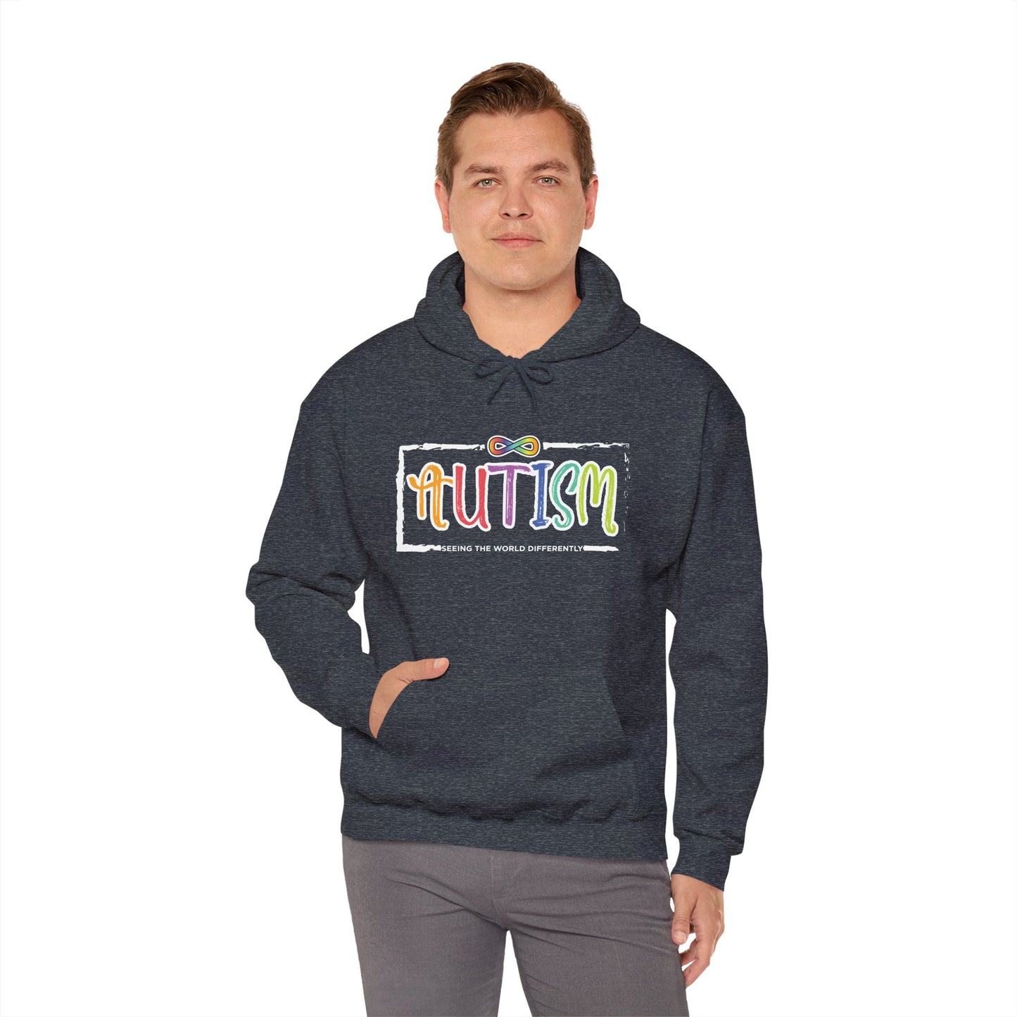 Autism, Seeing The World Differently - Unisex Heavy Blend™ Hooded Sweatshirt