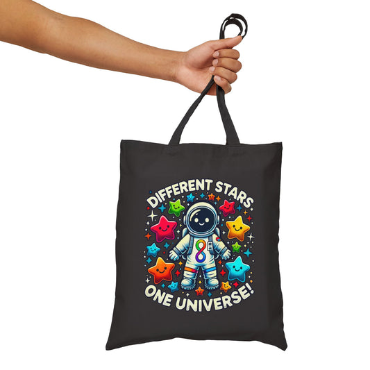 Different Stars, One Universe - Cotton Canvas Tote Bag