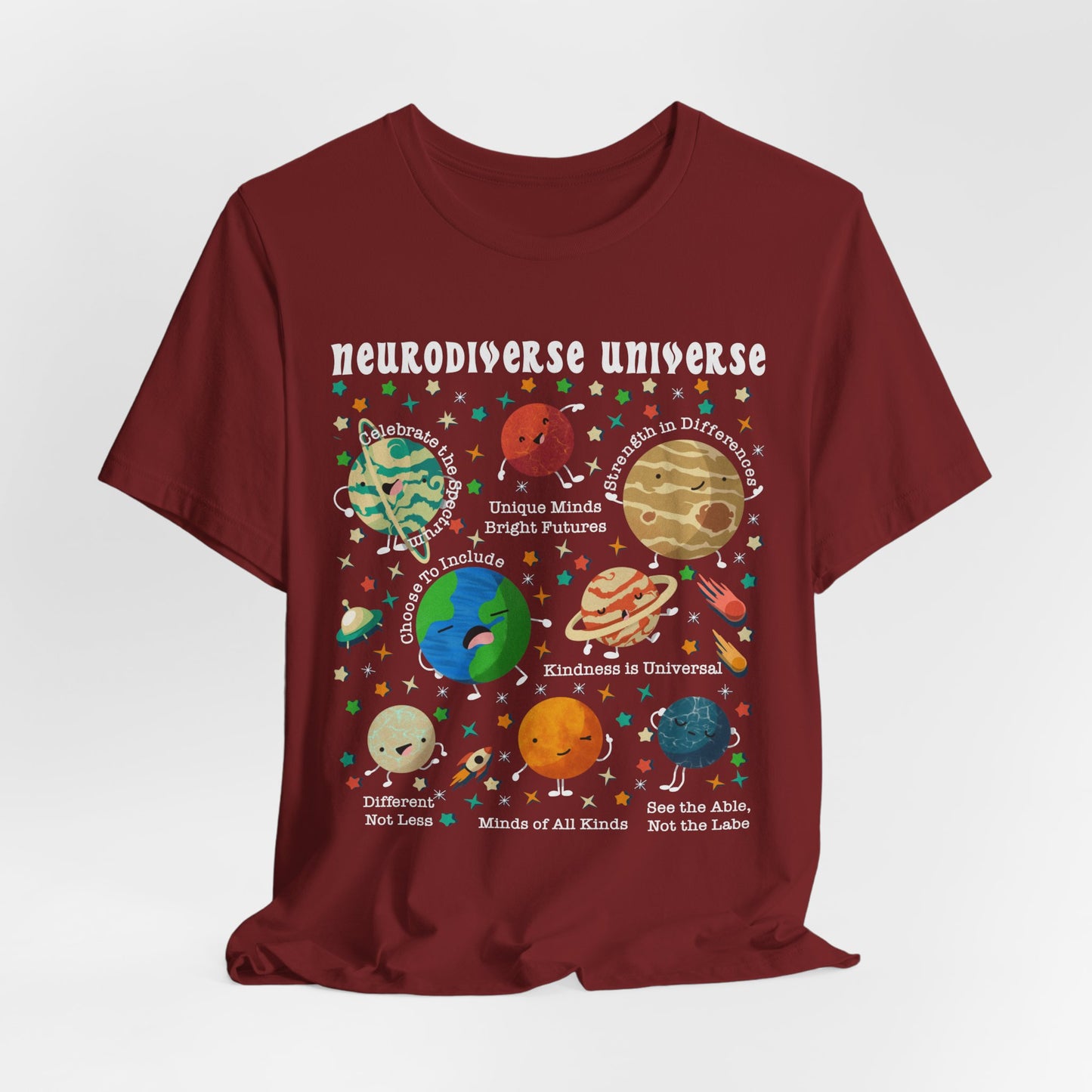 Neurodiverse Universe -Adult Unisex Jersey Short Sleeve Tee