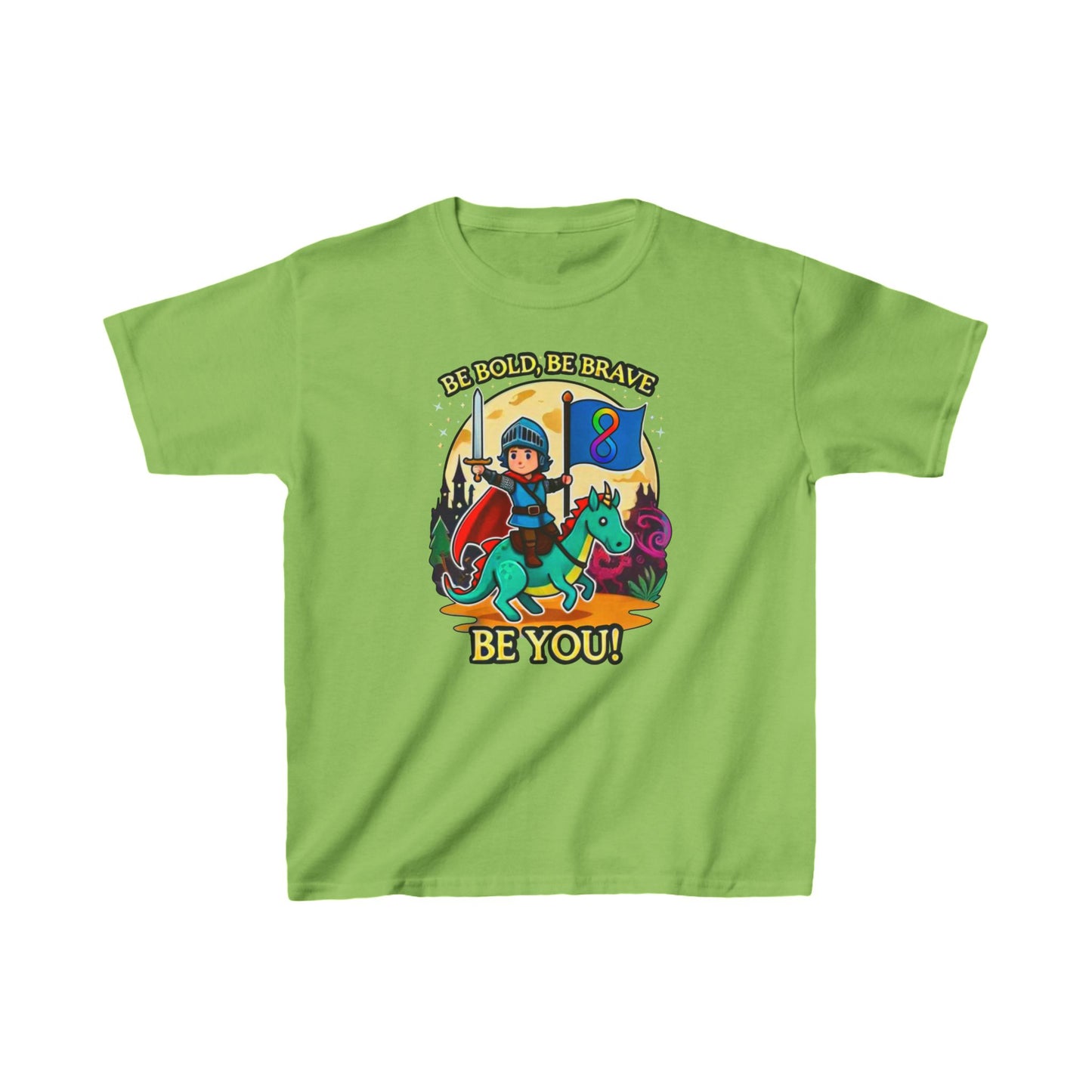 Be Bold, Be Brave, Be You! - Knight - Kids Heavy Cotton™ Tee