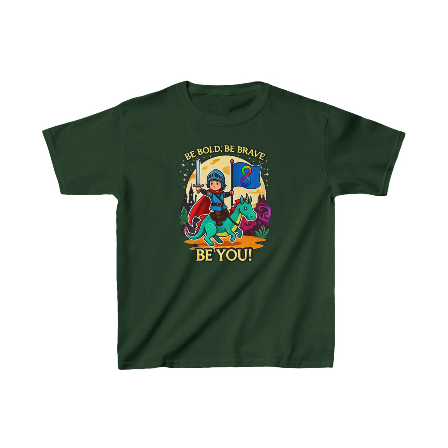 Be Bold, Be Brave, Be You! - Knight - Kids Heavy Cotton™ Tee