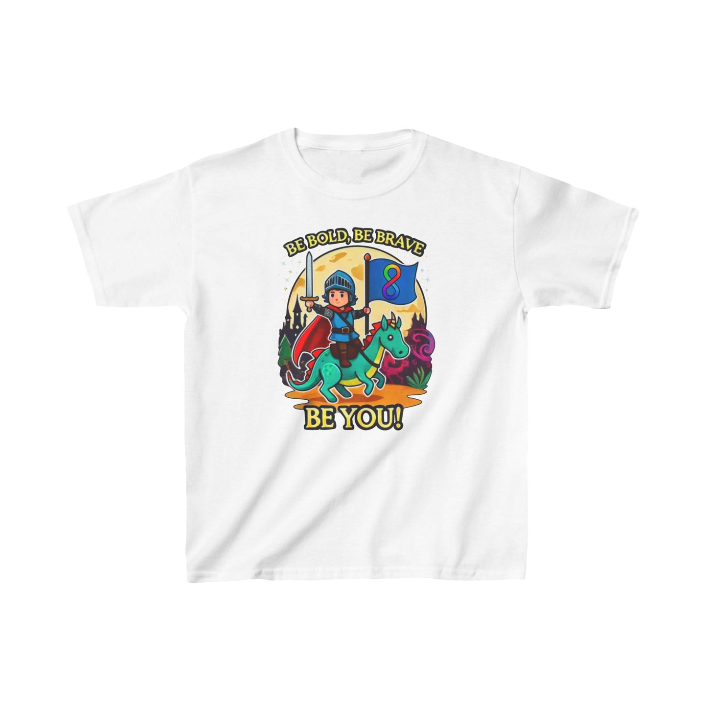 Be Bold, Be Brave, Be You! - Knight - Kids Heavy Cotton™ Tee