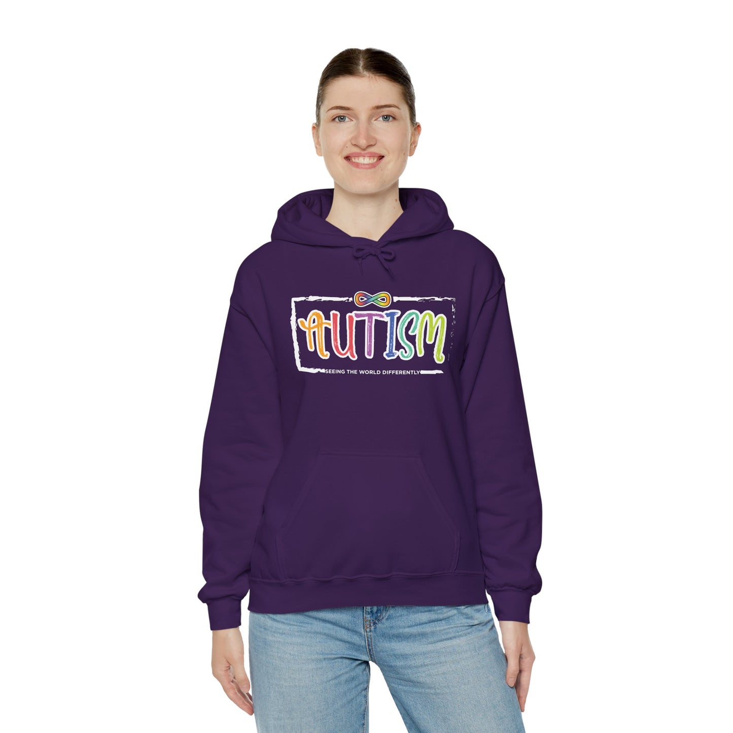 Autism, Seeing The World Differently - Unisex Heavy Blend™ Hooded Sweatshirt