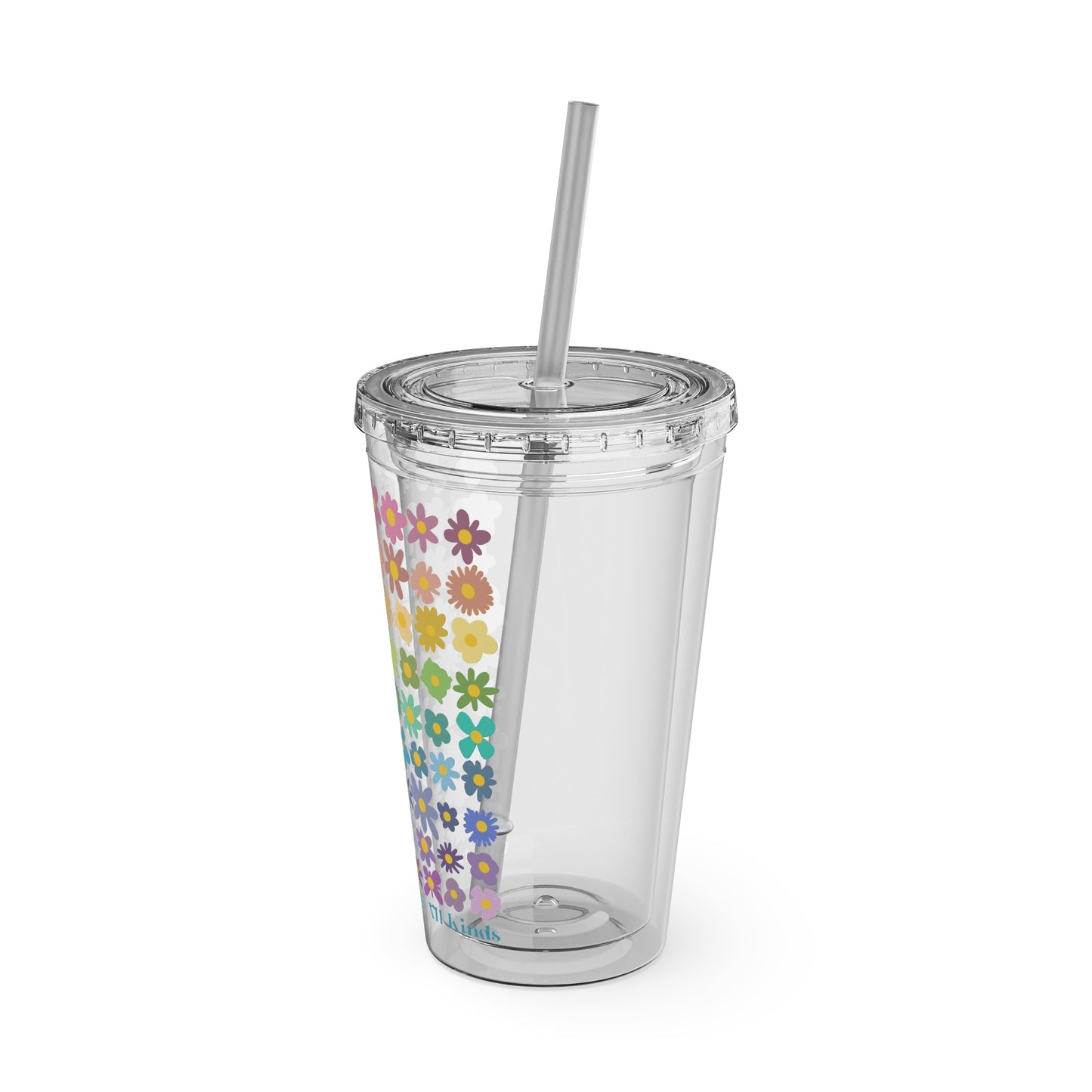 Celebrate Minds of All Kinds -Sunsplash Tumbler with Straw, 16oz