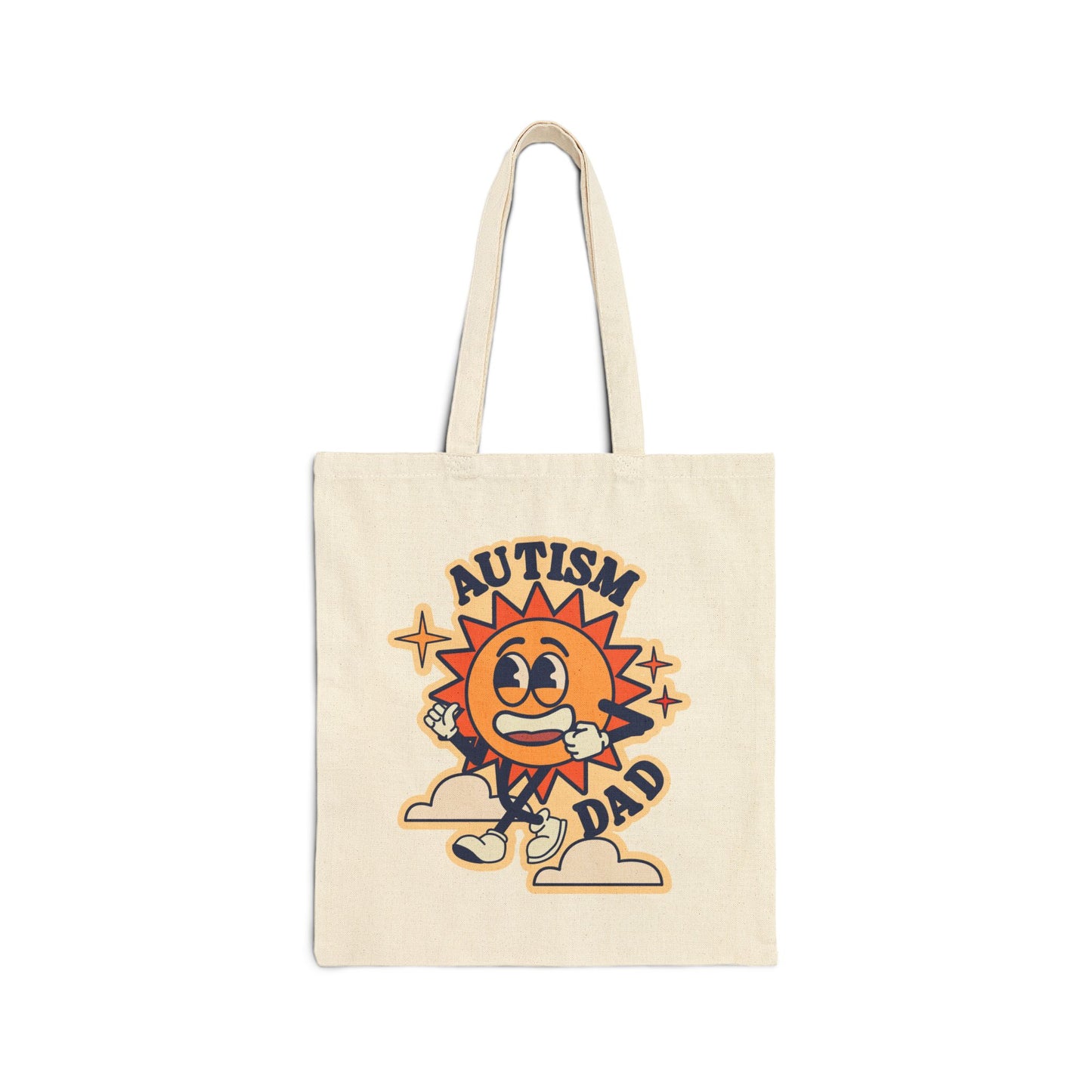 Autism Dad - Cotton Canvas Tote Bag