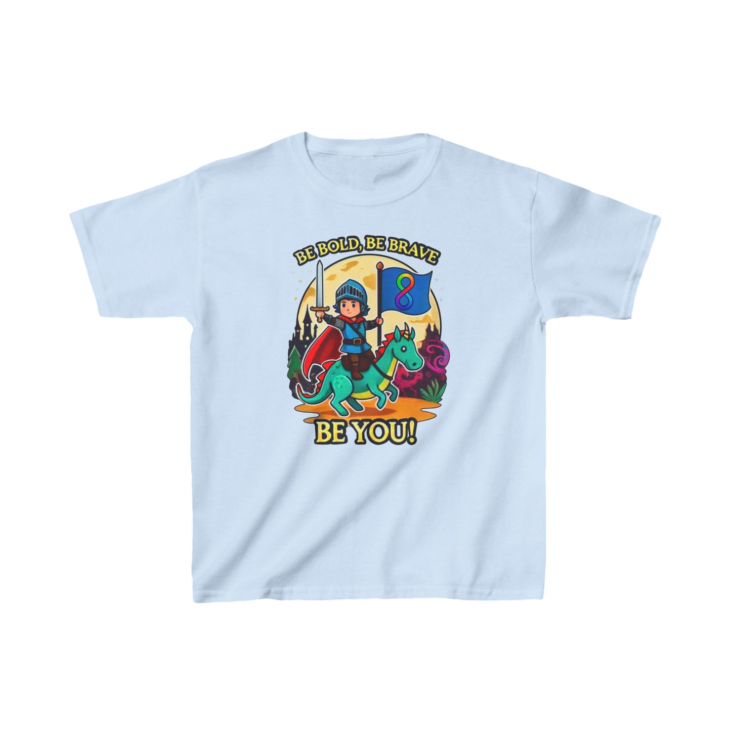 Be Bold, Be Brave, Be You! - Knight - Kids Heavy Cotton™ Tee