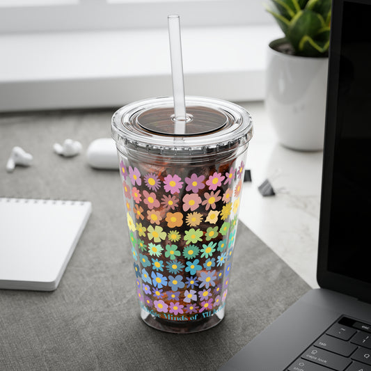 Celebrate Minds of All Kinds -Sunsplash Tumbler with Straw, 16oz