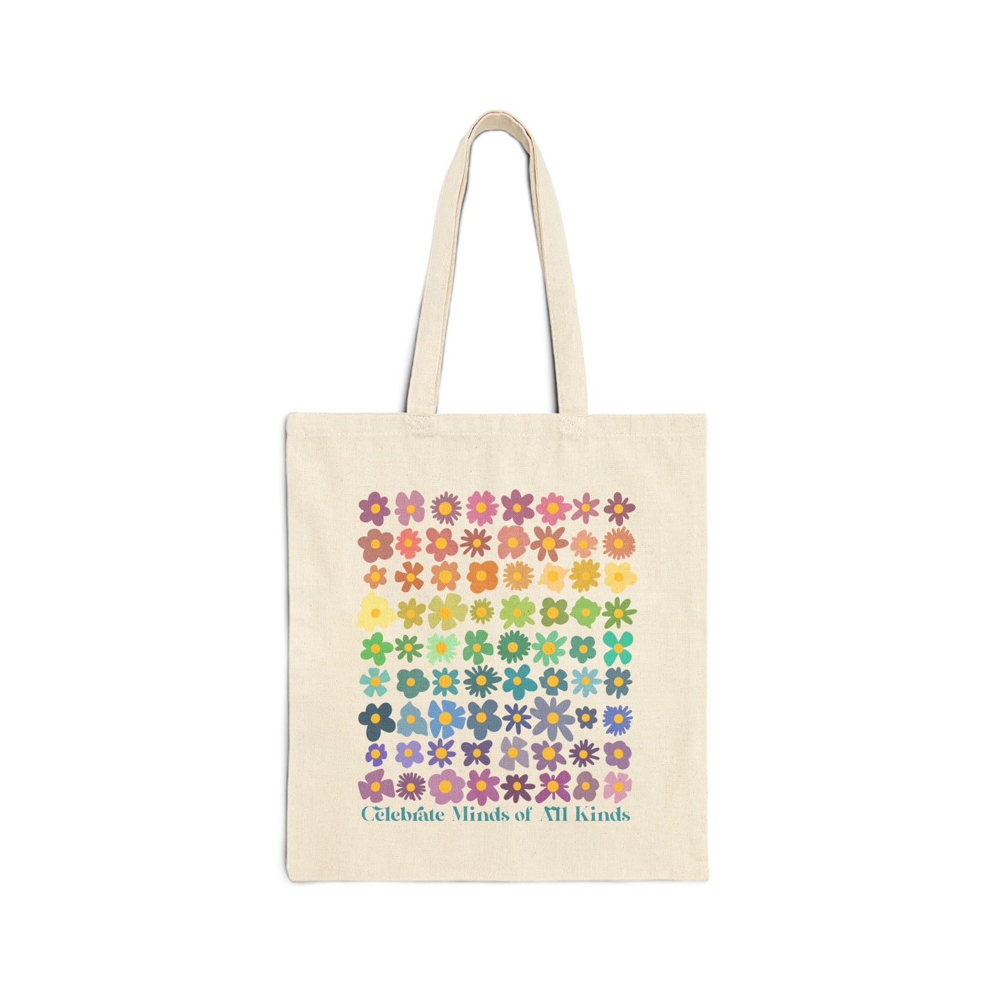 Celebrate Minds of All Kinds - Cotton Canvas Tote Bag