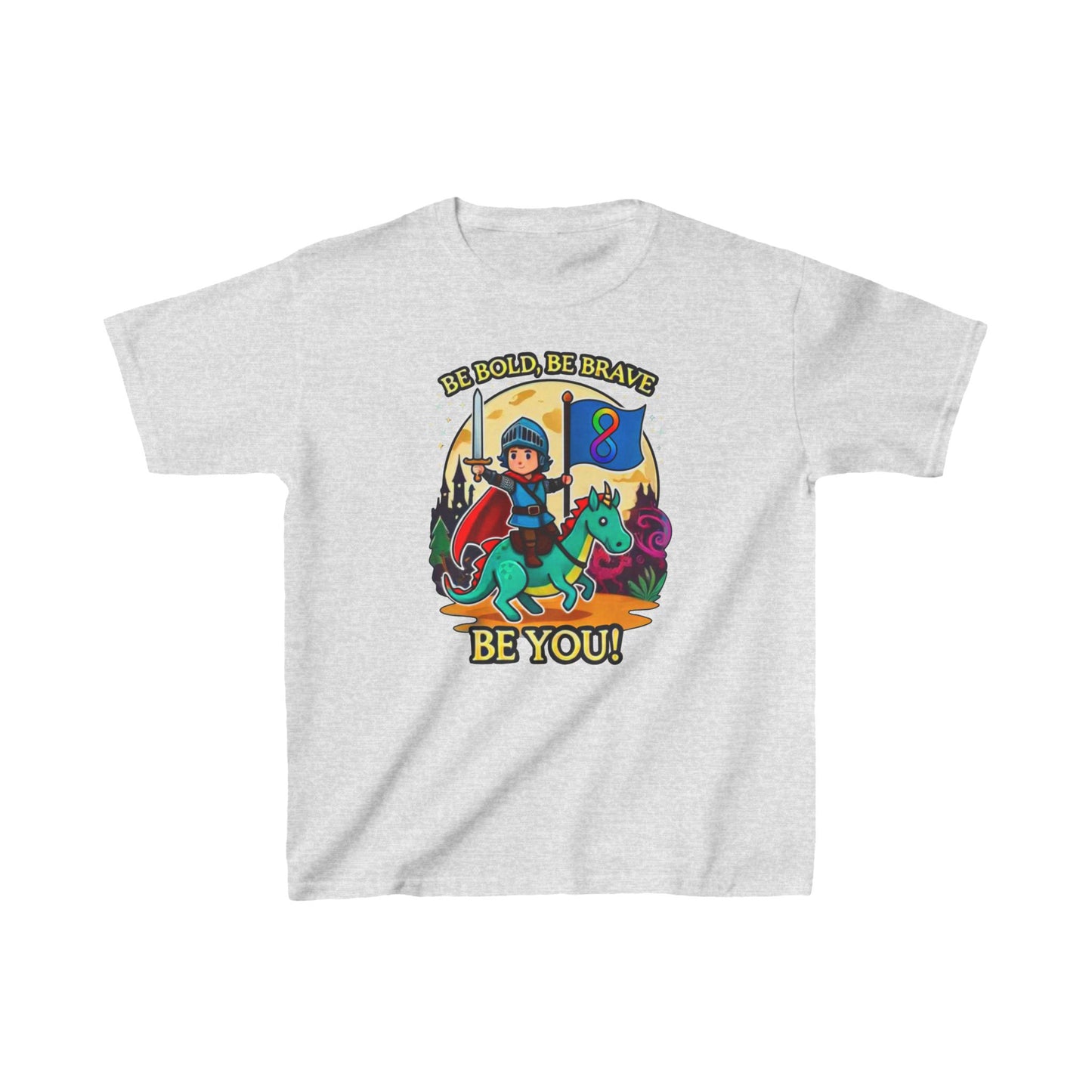 Be Bold, Be Brave, Be You! - Knight - Kids Heavy Cotton™ Tee