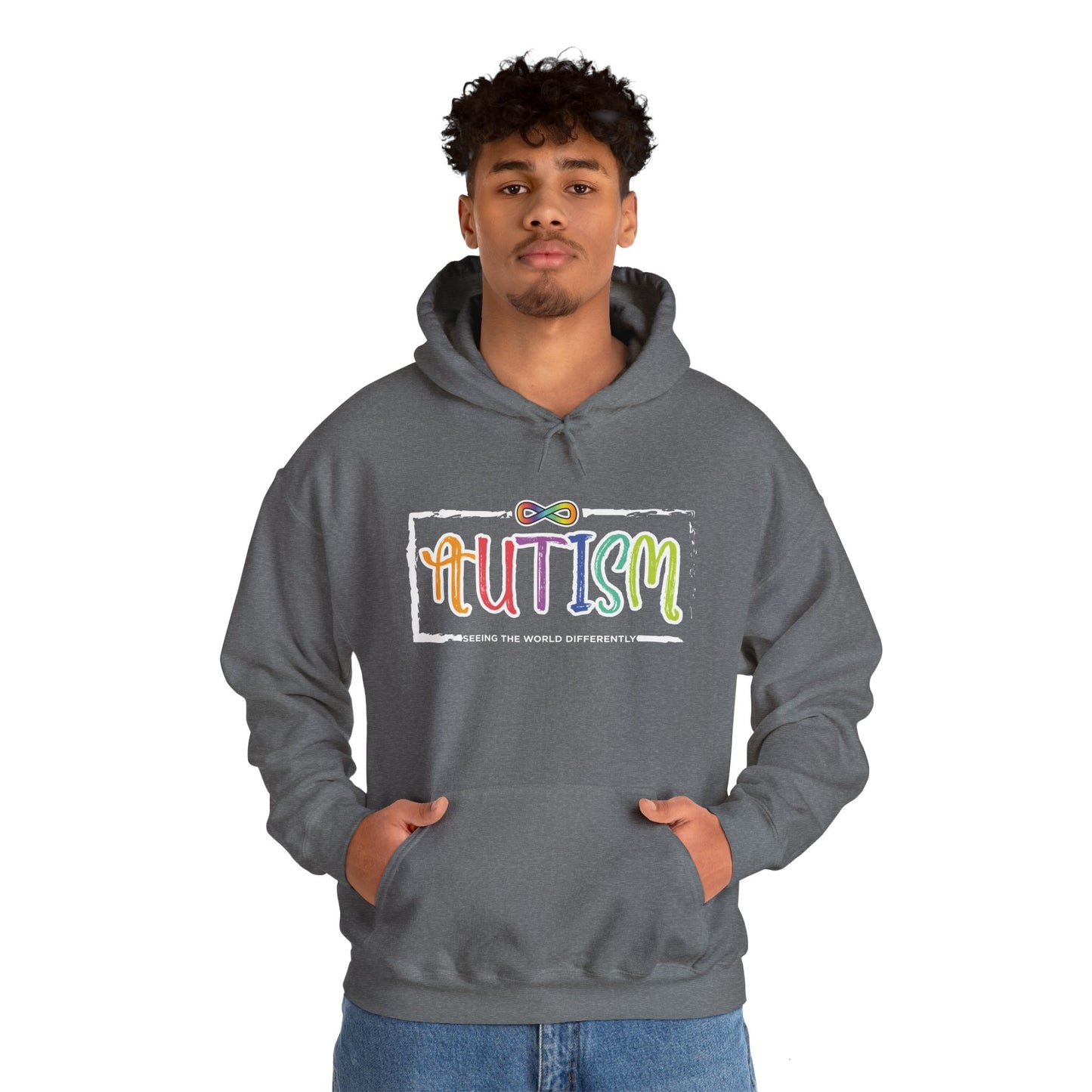 Autism, Seeing The World Differently - Unisex Heavy Blend™ Hooded Sweatshirt