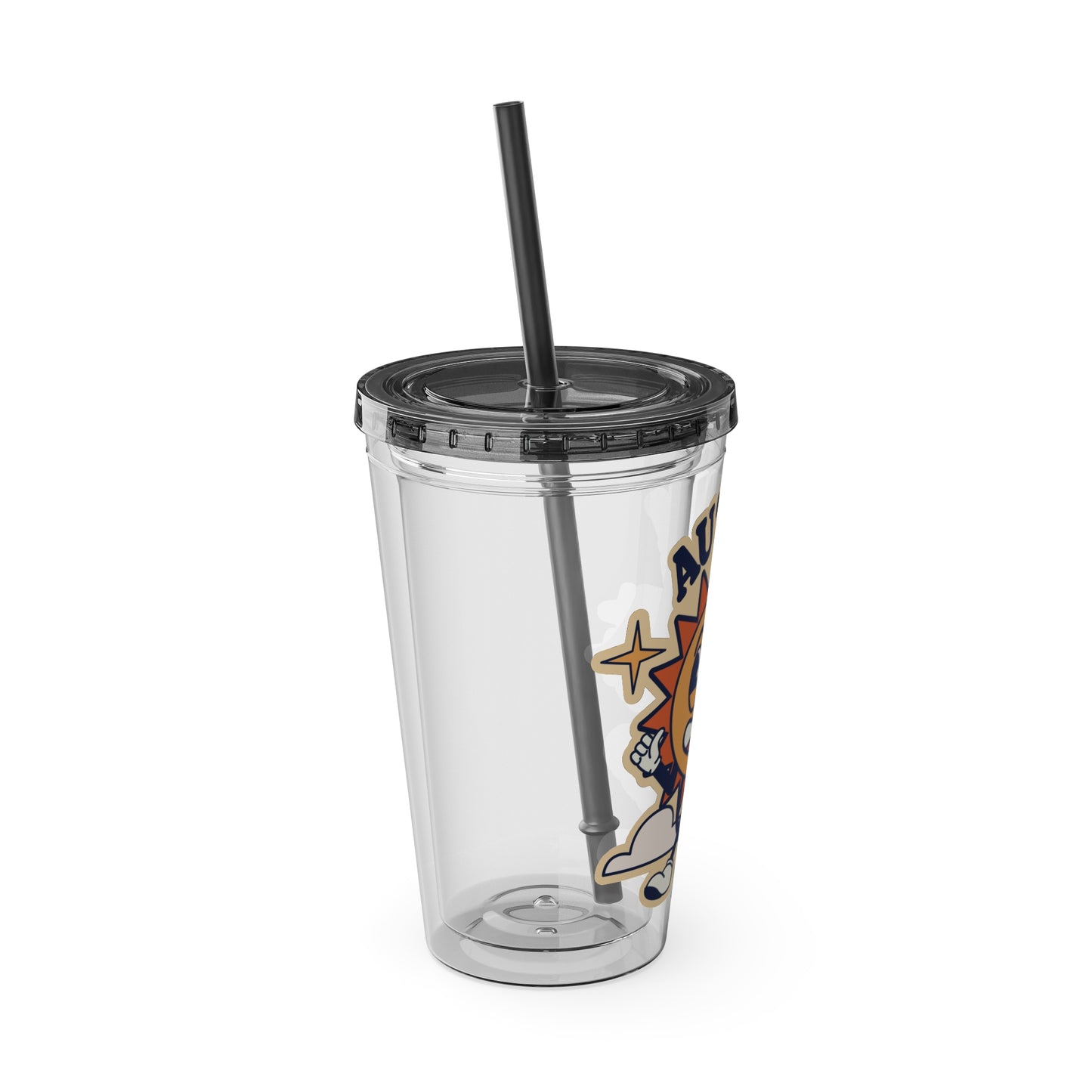 Autism Dad  - Sunsplash Tumbler with Straw, 16oz