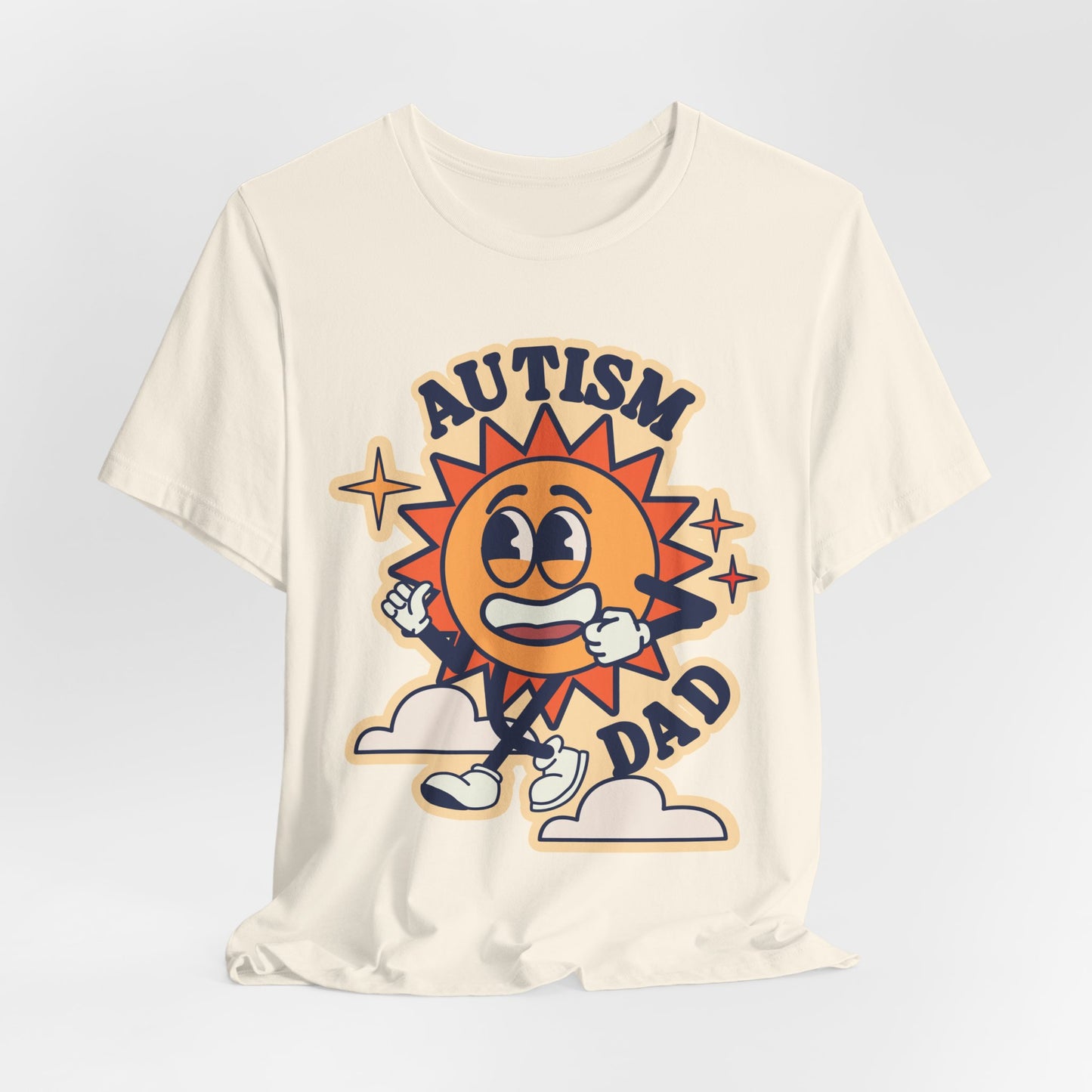 Autism Dad - Adult Unisex Jersey Short Sleeve Tee