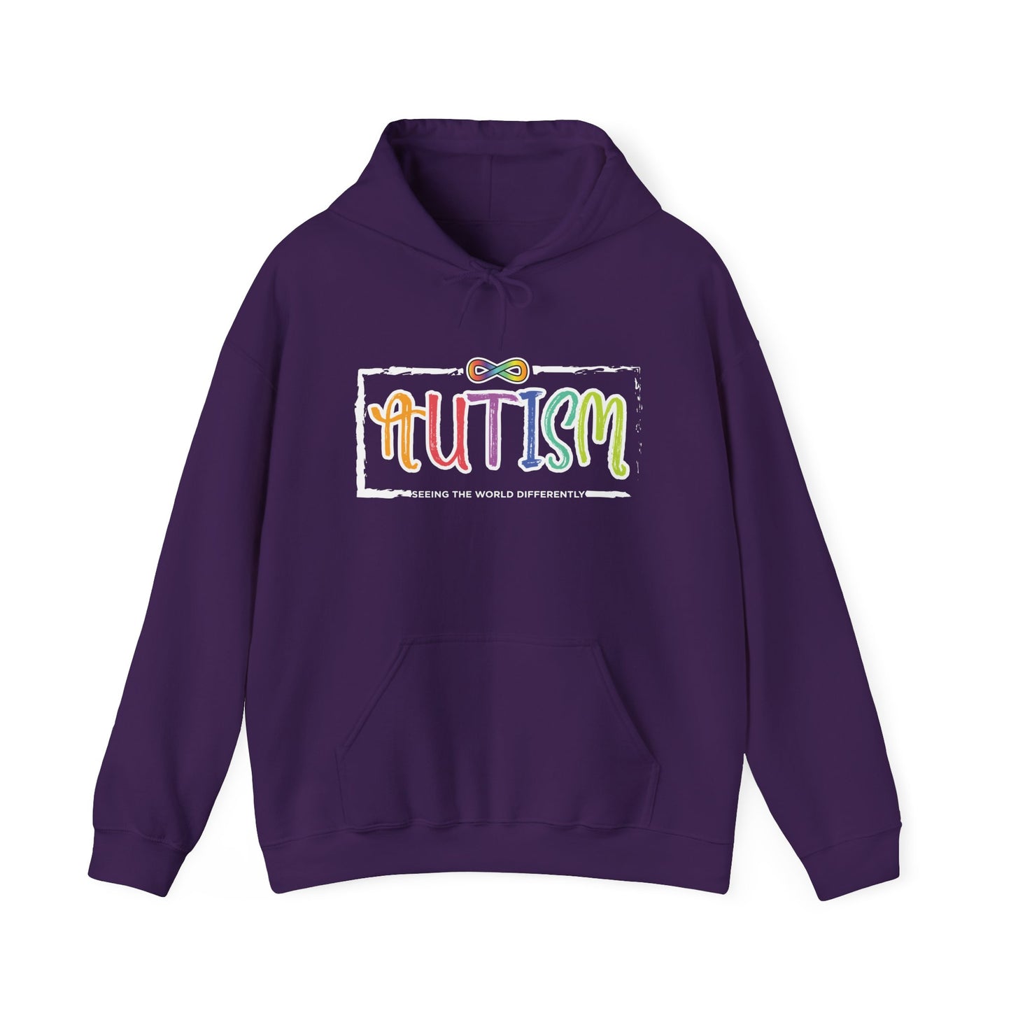 Autism, Seeing The World Differently - Unisex Heavy Blend™ Hooded Sweatshirt