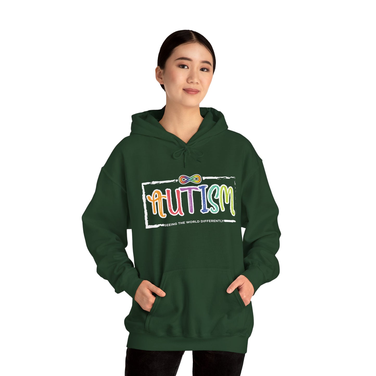 Autism, Seeing The World Differently - Unisex Heavy Blend™ Hooded Sweatshirt