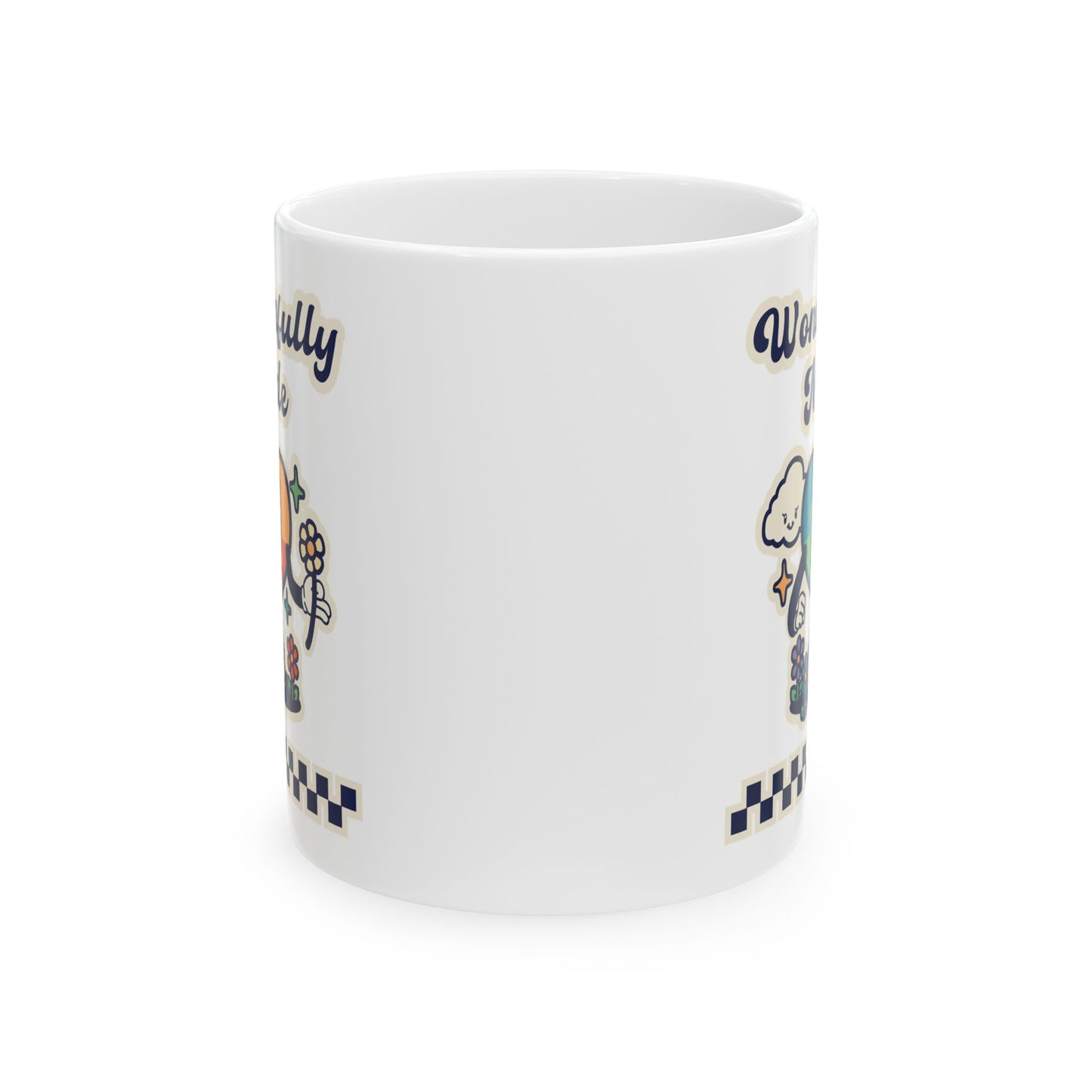 Wonderfully Made - Retro - Ceramic Mug, (11oz, 15oz)