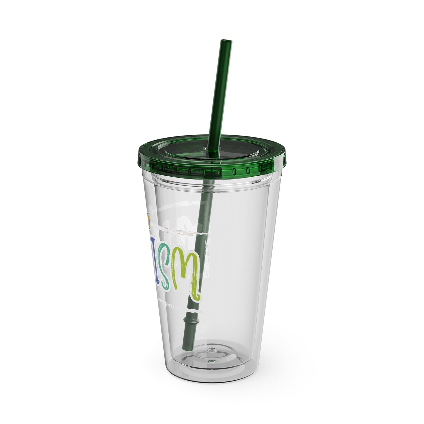 Seeing the World Differently -Sunsplash Tumbler with Straw, 16oz