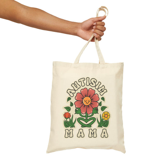 Autism Mama - Cotton Canvas Tote Bag