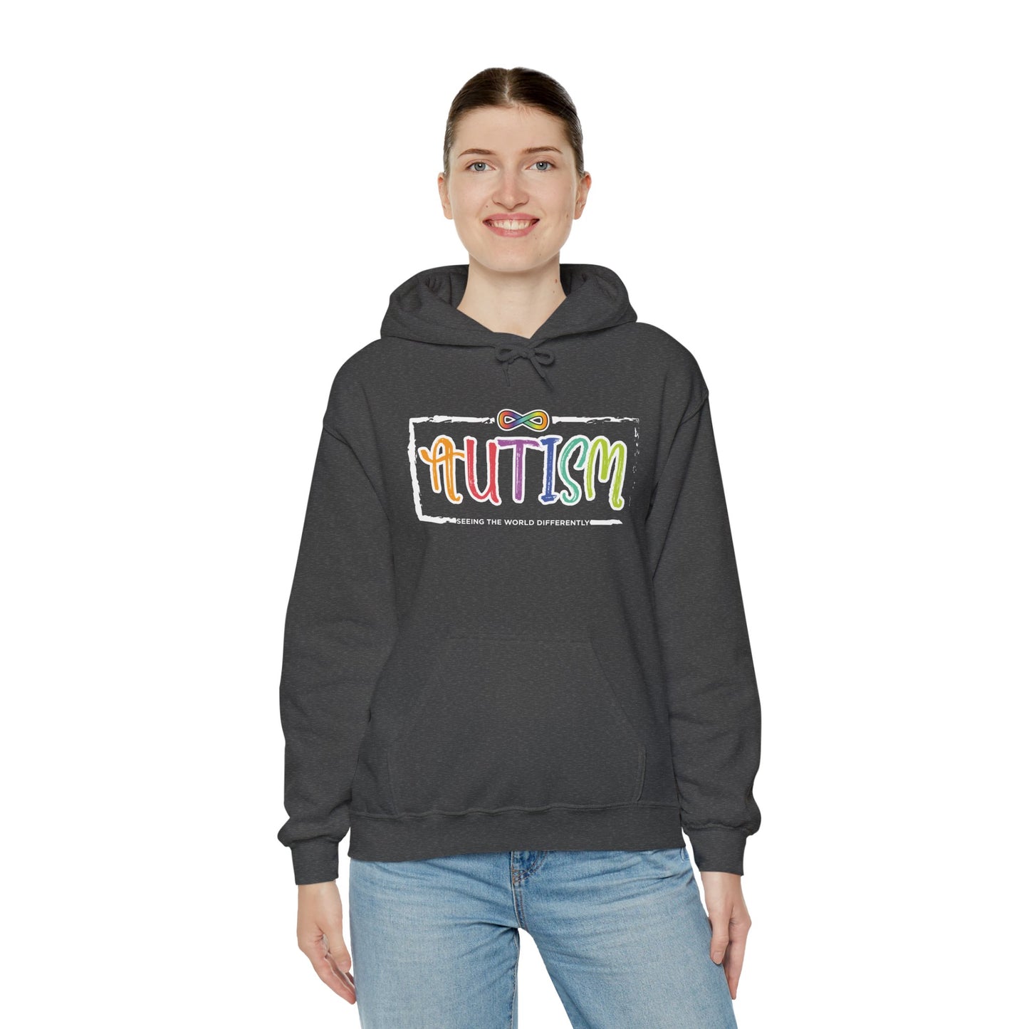 Autism, Seeing The World Differently - Unisex Heavy Blend™ Hooded Sweatshirt