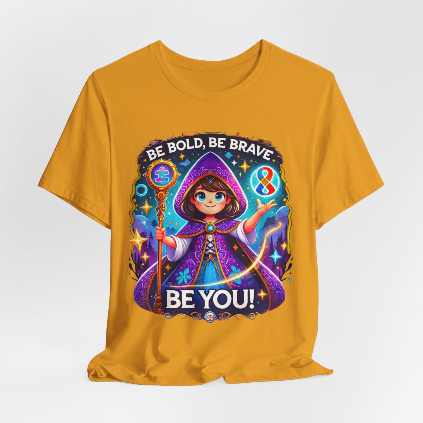 Be Bold, Be Brave, Be You - Sorceress Girls  - Adult Unisex Jersey Short Sleeve Tee