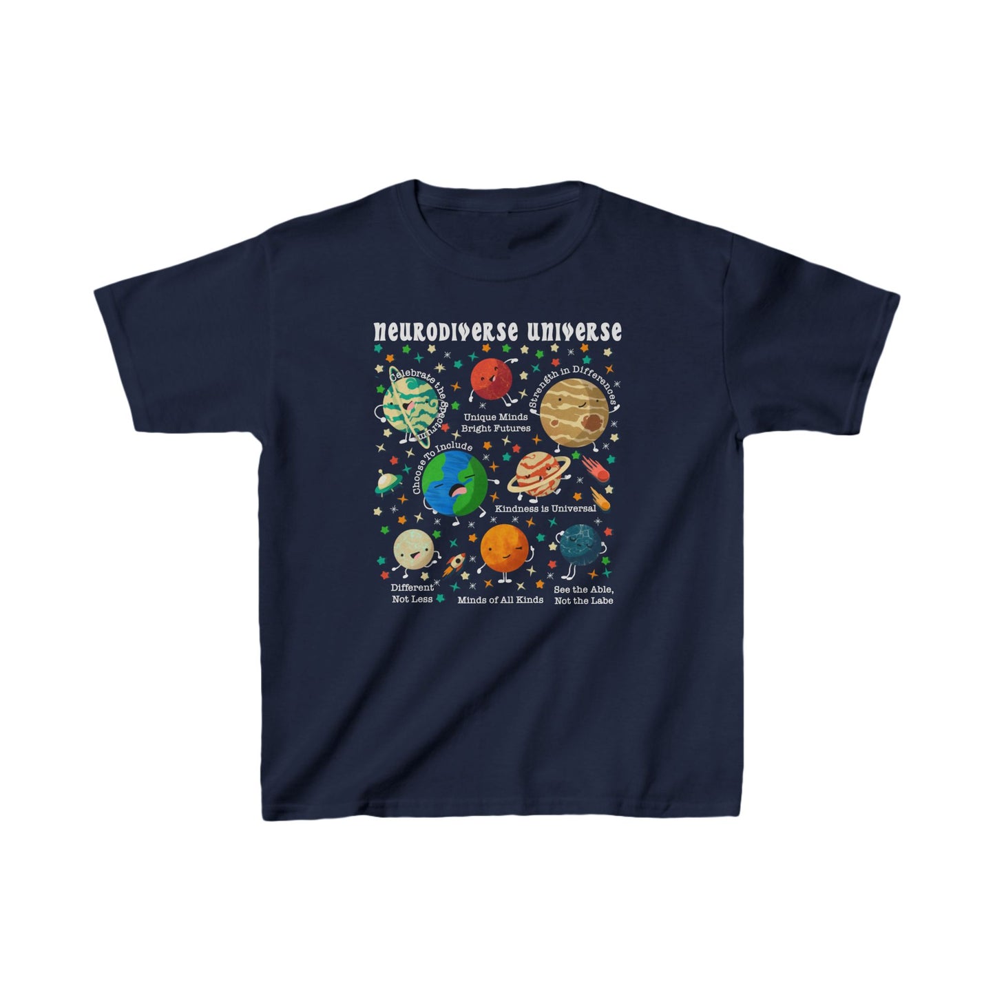 Neurodiverse Universe  - Kids Heavy Cotton™ Tee