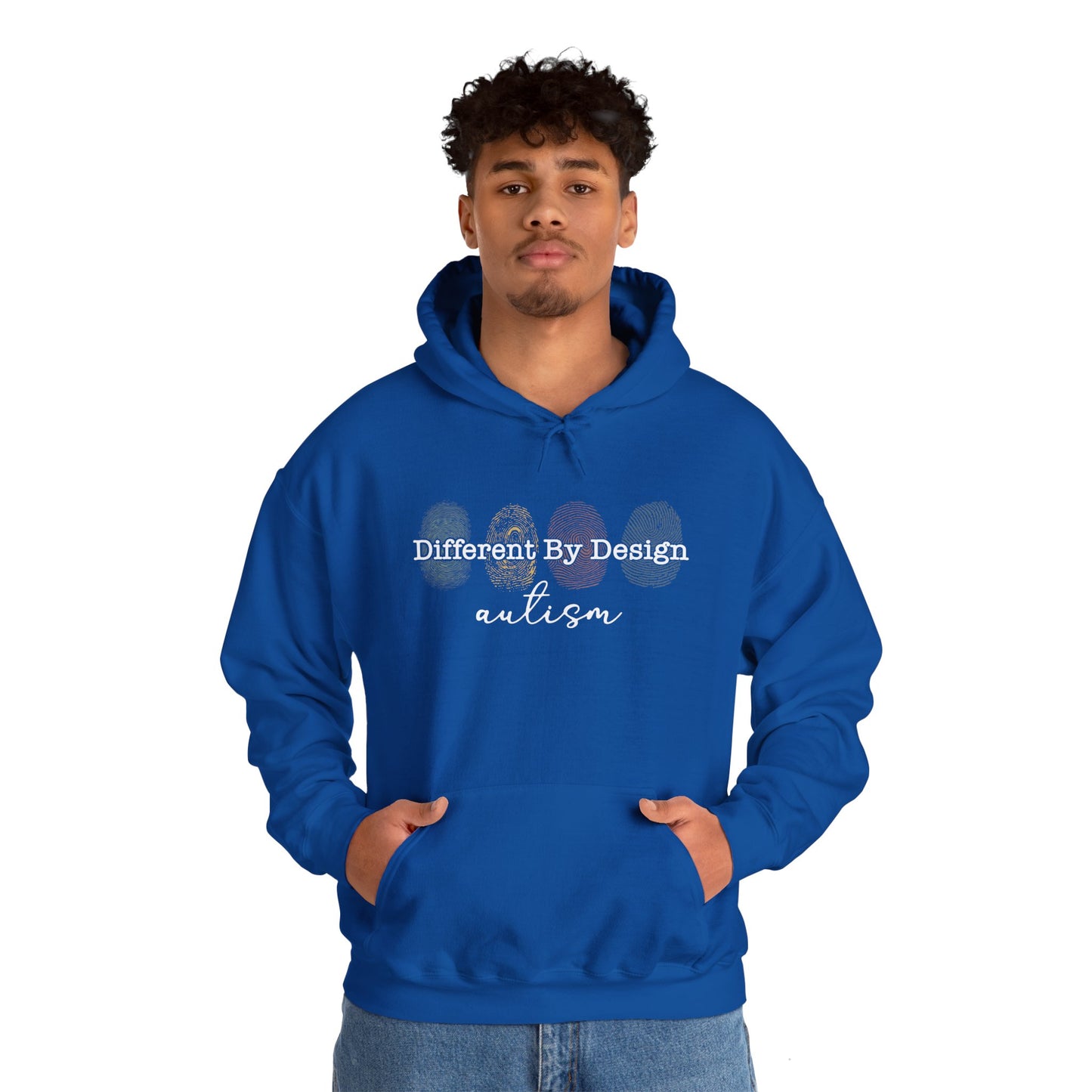 Different By Design, Autism - Unisex Heavy Blend™ Hooded Sweatshirt