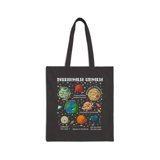 Neurodiverse Universe - Cotton Canvas Tote Bag