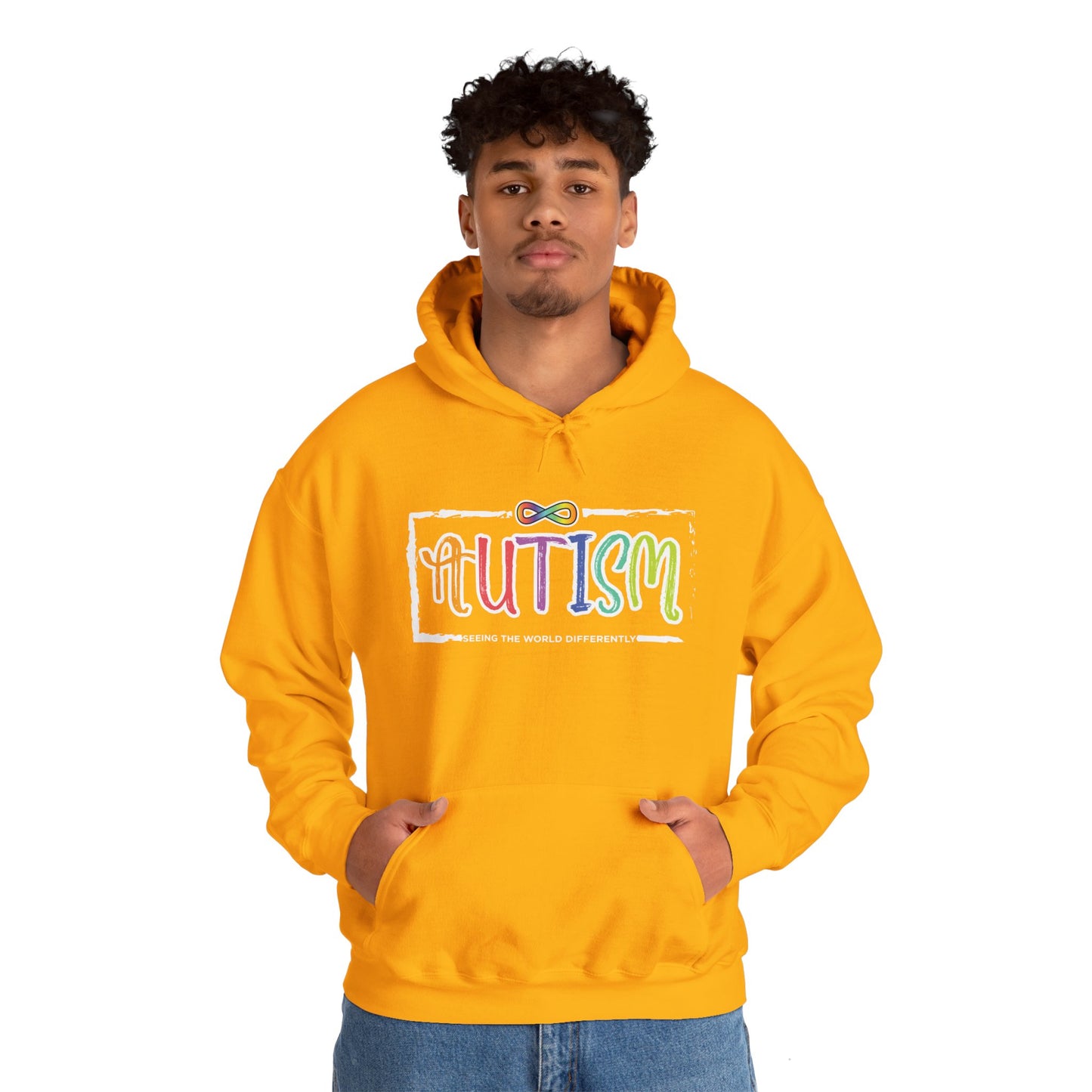 Autism, Seeing The World Differently - Unisex Heavy Blend™ Hooded Sweatshirt