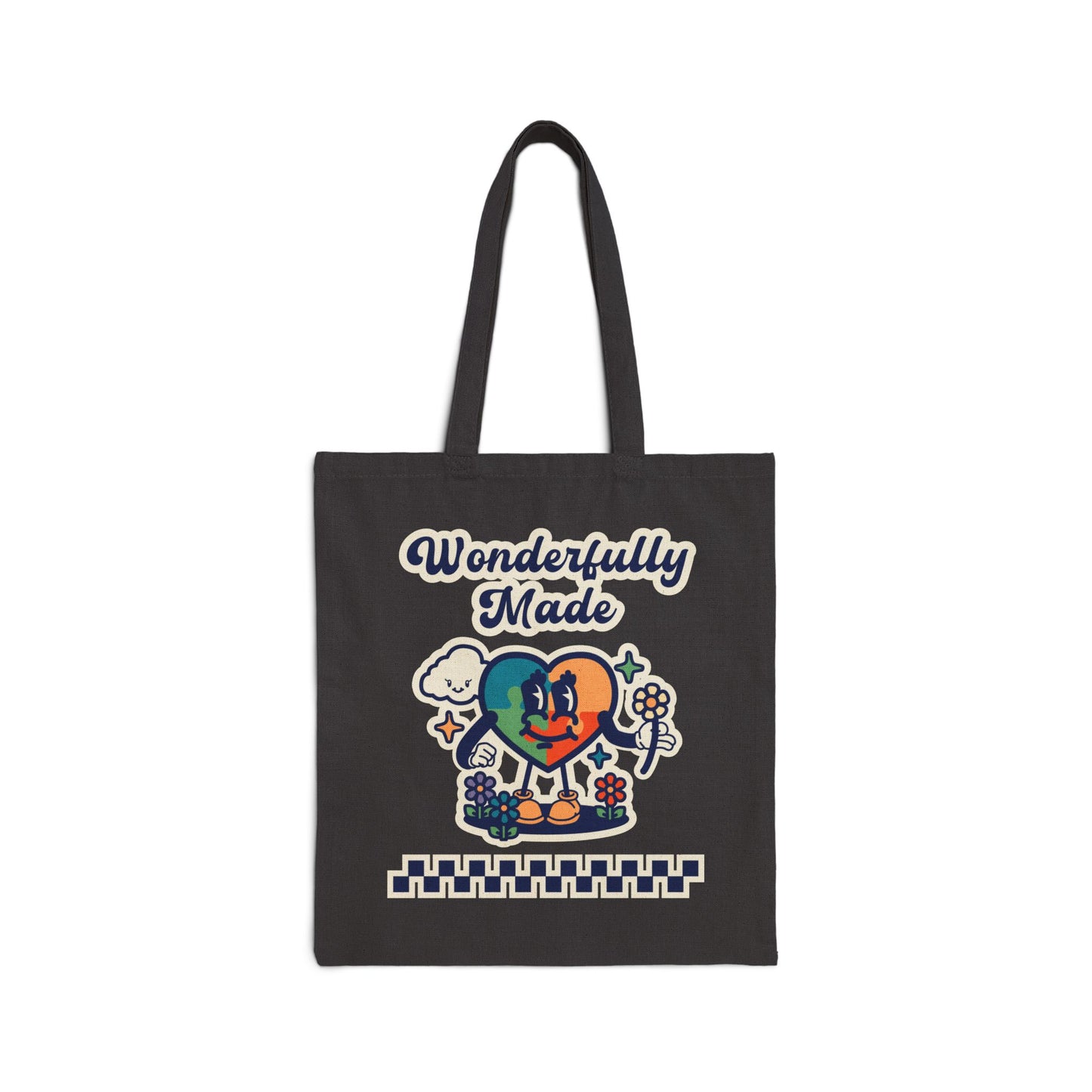 Wonderfully Made - Retro - Cotton Canvas Tote Bag