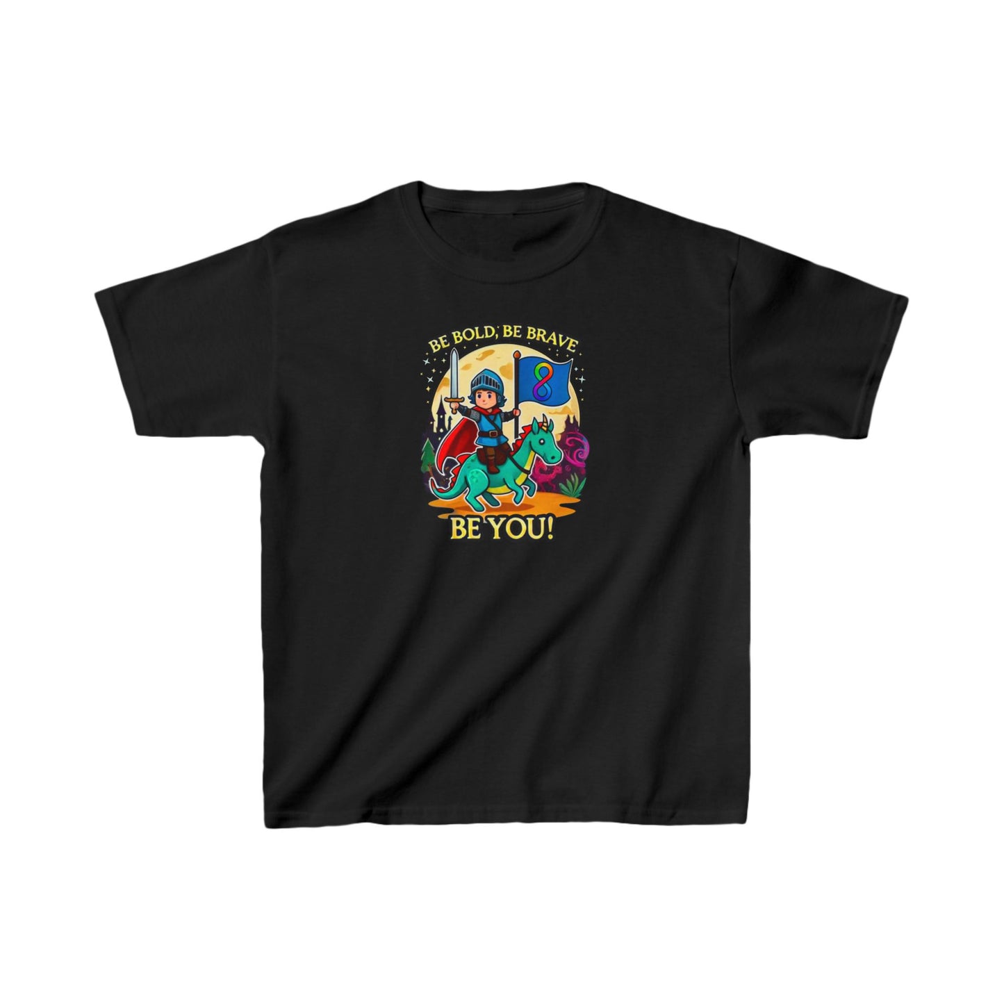 Be Bold, Be Brave, Be You! - Knight - Kids Heavy Cotton™ Tee