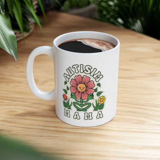 Autisim Mama  - Ceramic Mug, (11oz)