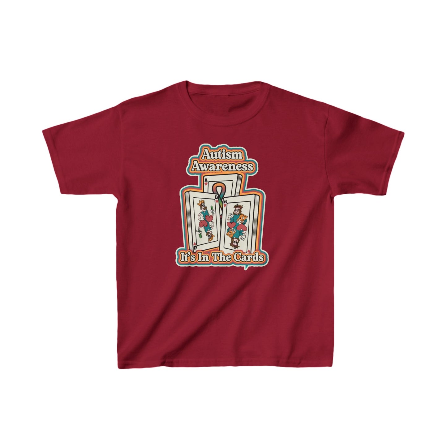 Autism Awareness, It's In The Cards  - Kids Heavy Cotton™ Tee