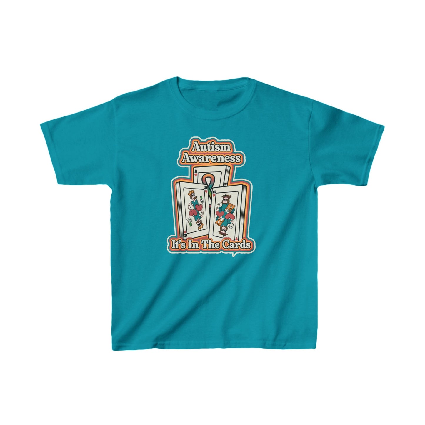 Autism Awareness, It's In The Cards  - Kids Heavy Cotton™ Tee