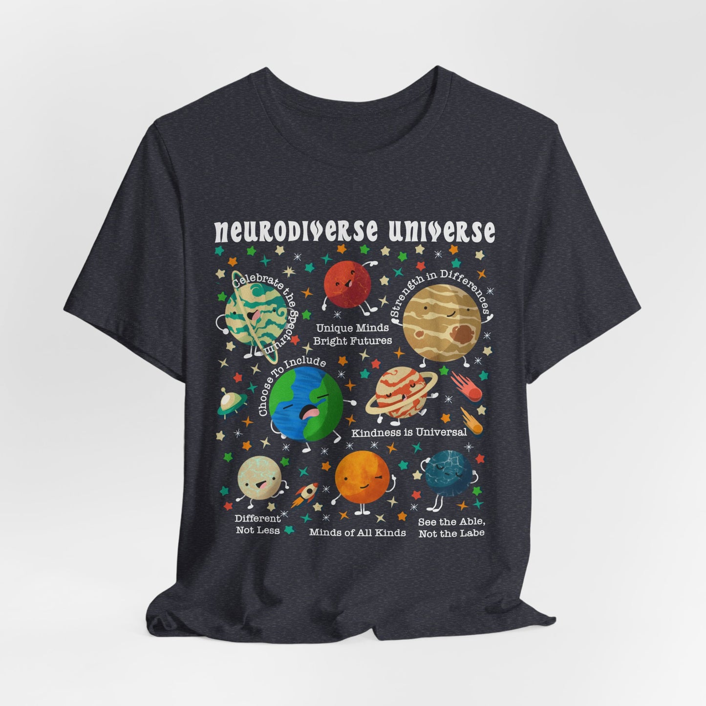 Neurodiverse Universe -Adult Unisex Jersey Short Sleeve Tee