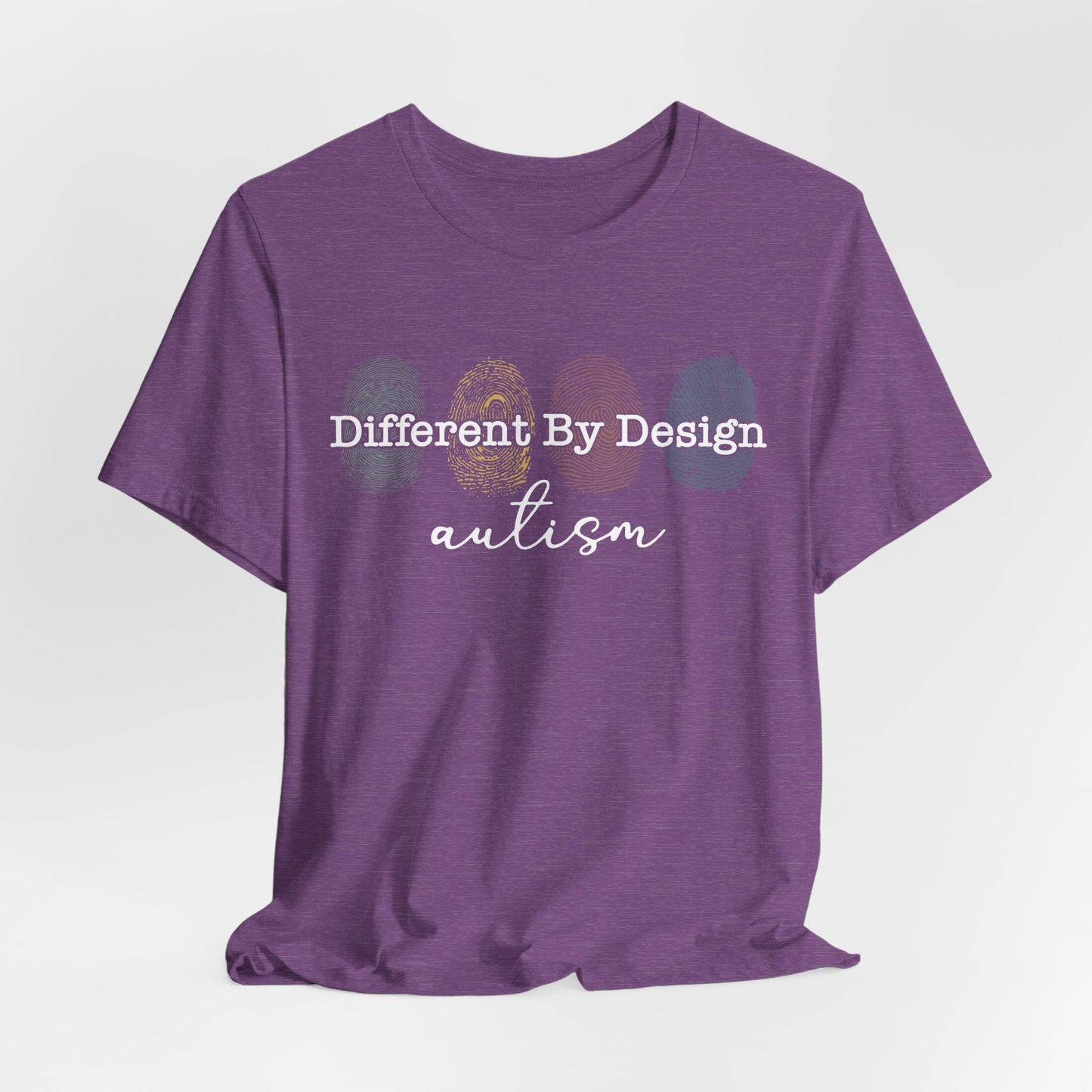 Different by Design Autism Awareness - Adult Unisex Jersey Short Sleeve Tee