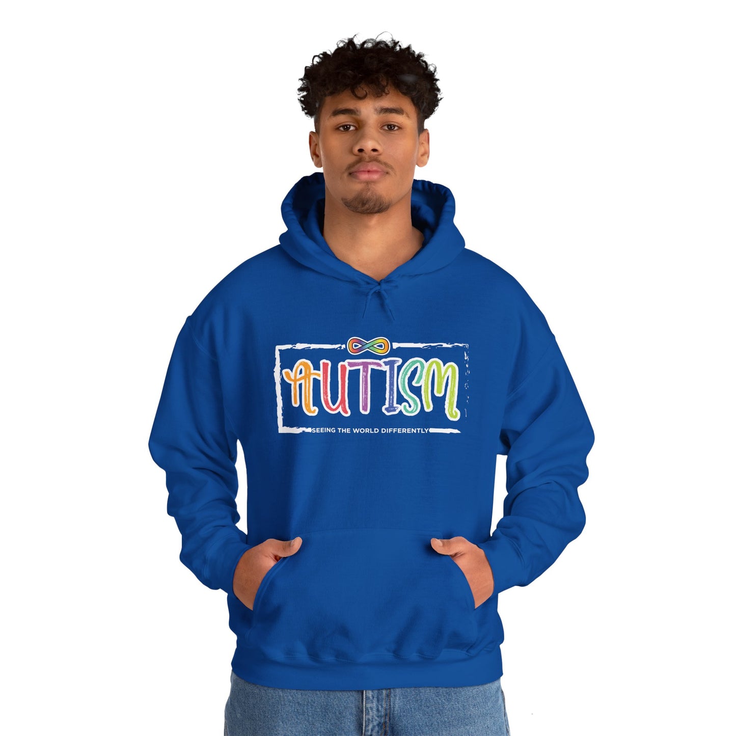 Autism, Seeing The World Differently - Unisex Heavy Blend™ Hooded Sweatshirt