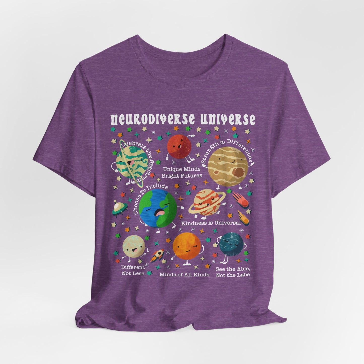 Neurodiverse Universe -Adult Unisex Jersey Short Sleeve Tee