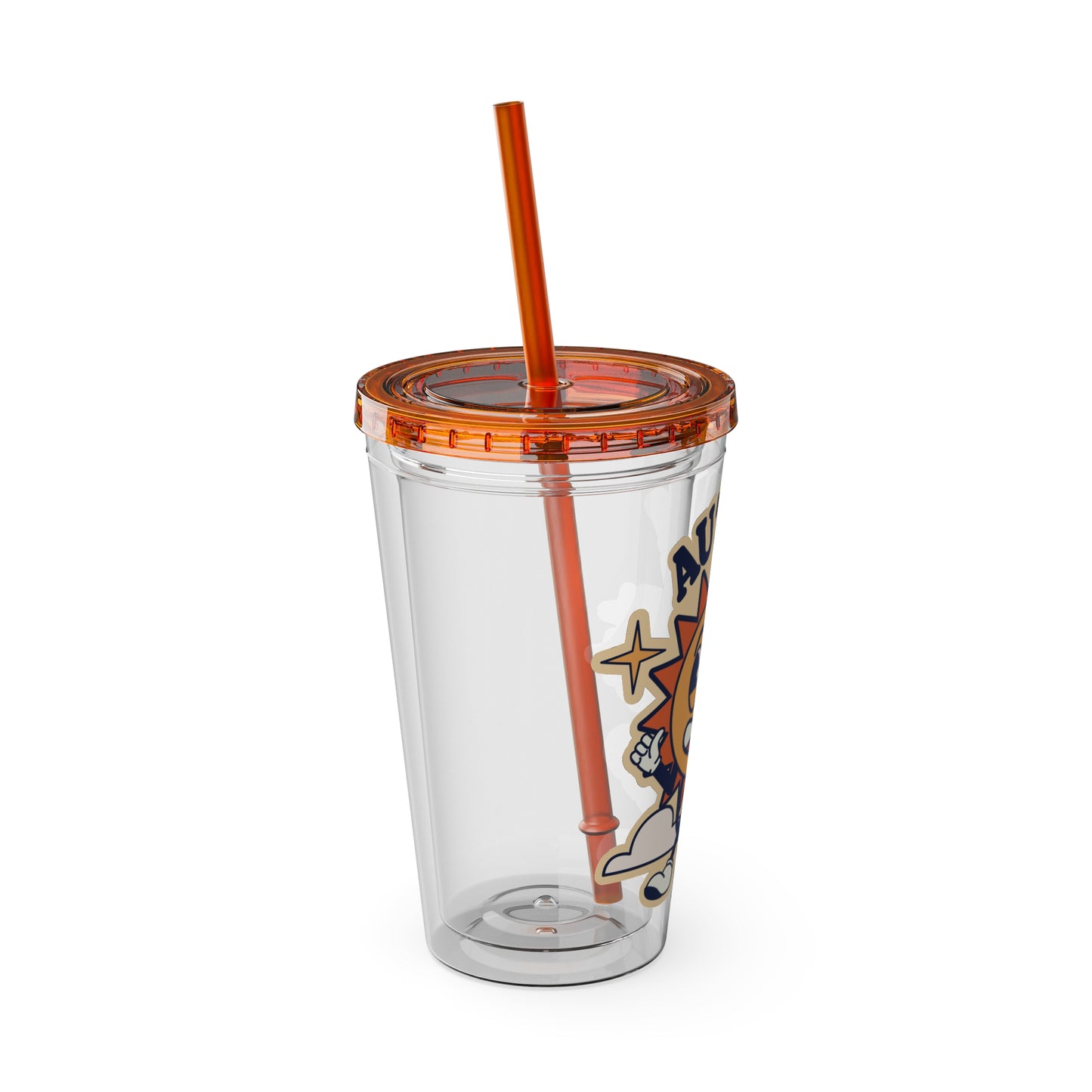 Autism Dad  - Sunsplash Tumbler with Straw, 16oz