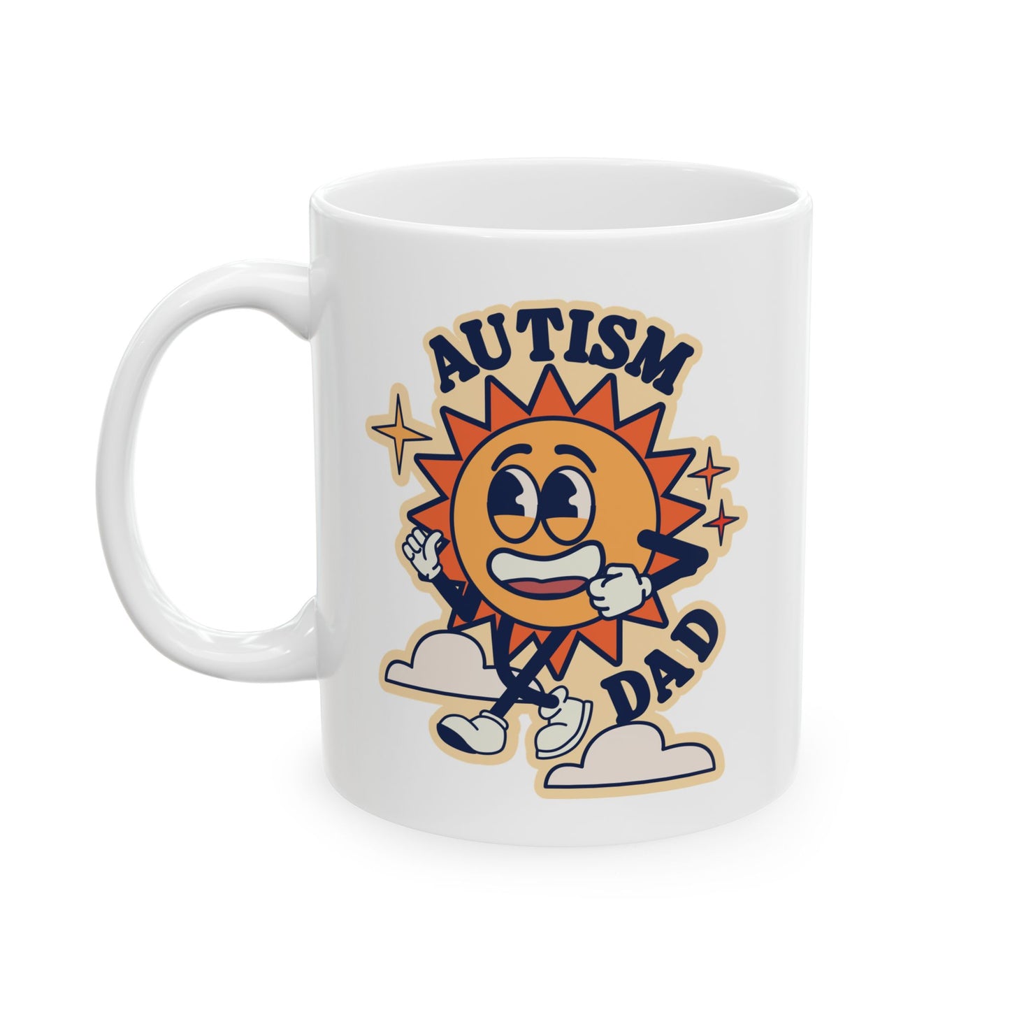 Autism Dad  - Ceramic Mug, (11oz)