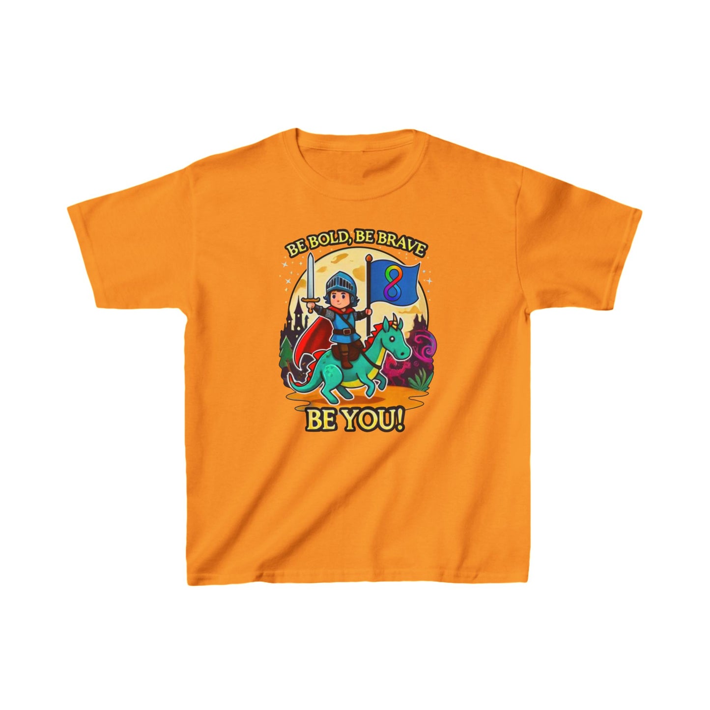 Be Bold, Be Brave, Be You! - Knight - Kids Heavy Cotton™ Tee