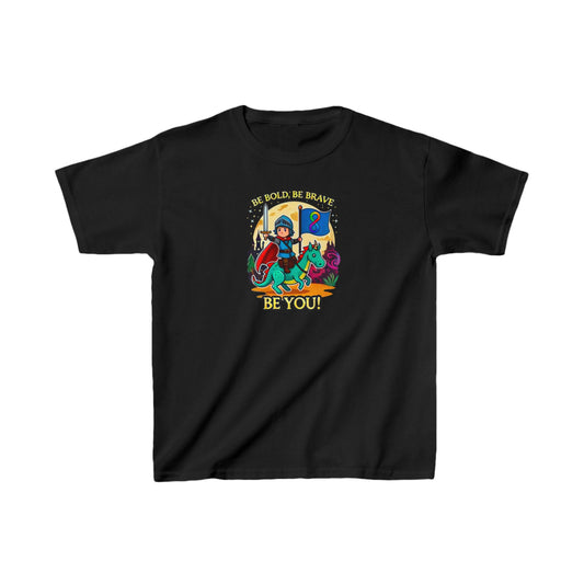 Be Bold, Be Brave, Be You! - Knight - Kids Heavy Cotton™ Tee