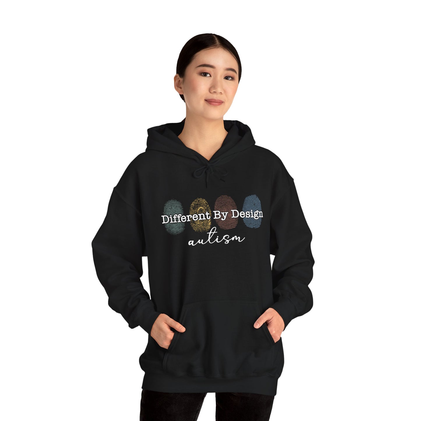 Different By Design, Autism - Unisex Heavy Blend™ Hooded Sweatshirt