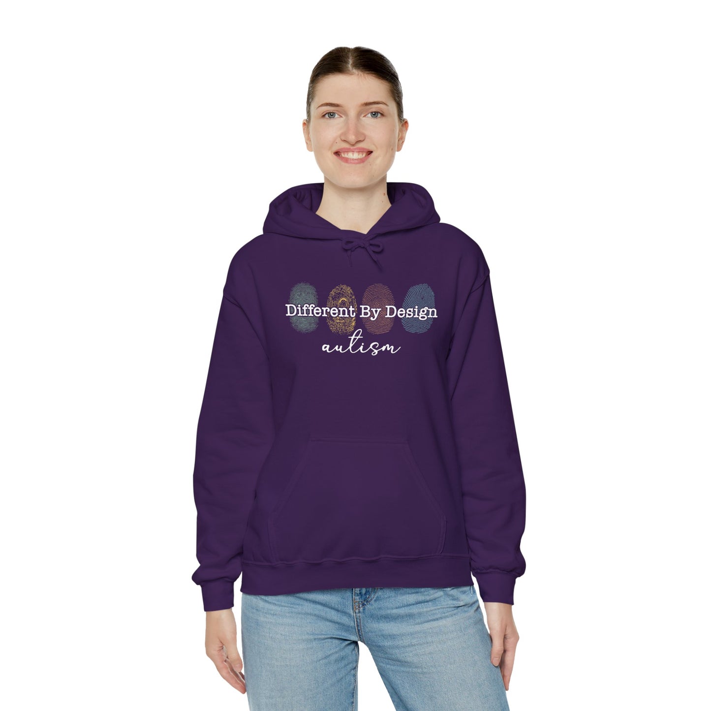 Different By Design, Autism - Unisex Heavy Blend™ Hooded Sweatshirt