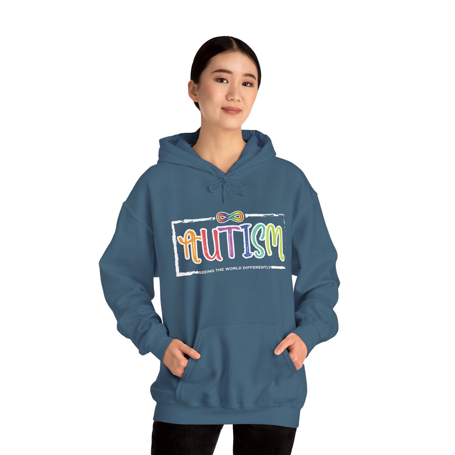 Autism, Seeing The World Differently - Unisex Heavy Blend™ Hooded Sweatshirt